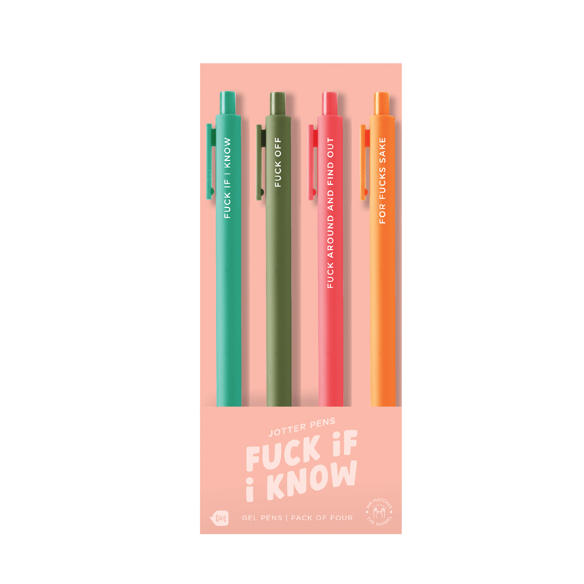 Jotter Pen Set 4 Pack: Let's Go Girls