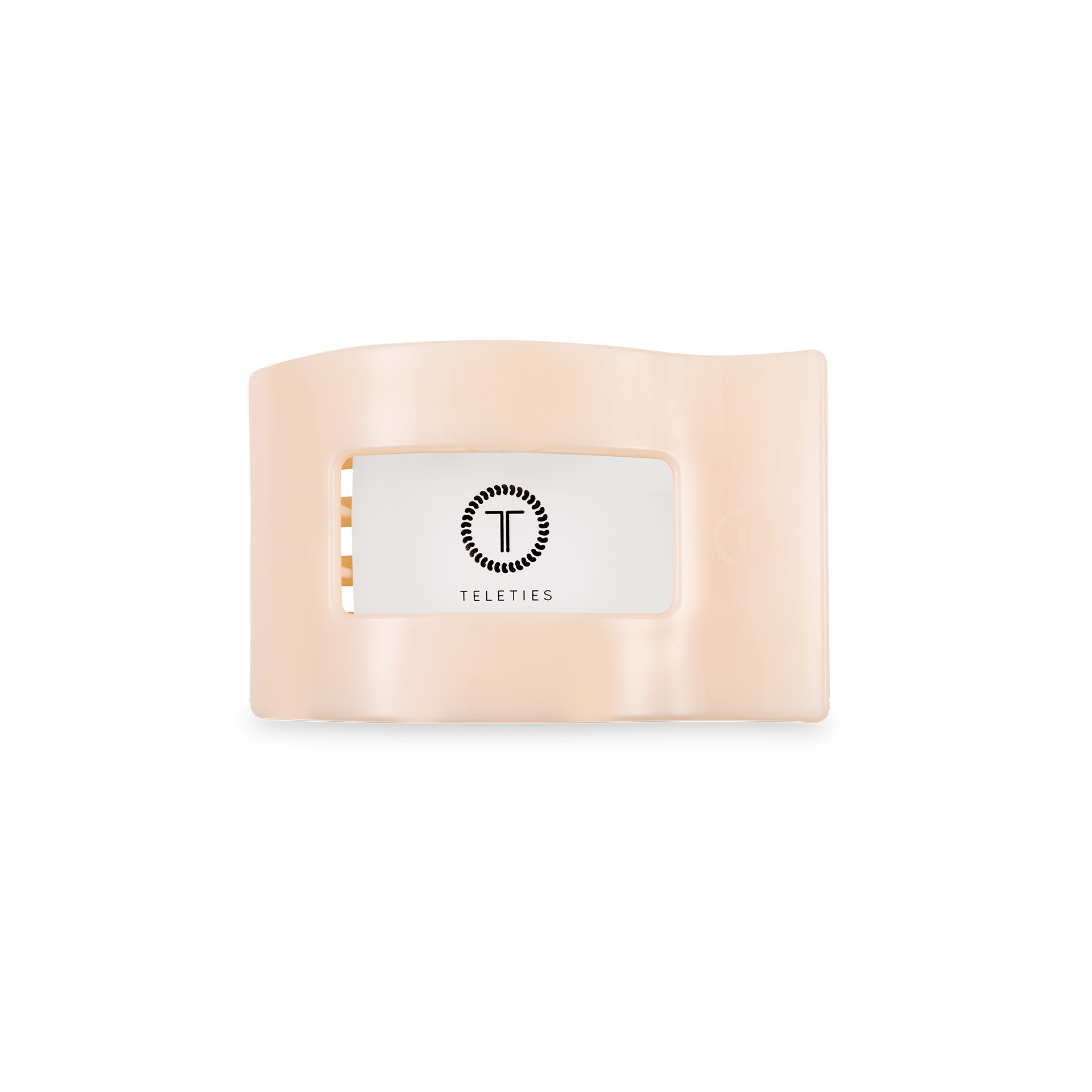 Flat Rectangle Hair Clip | Small | Almond Beige