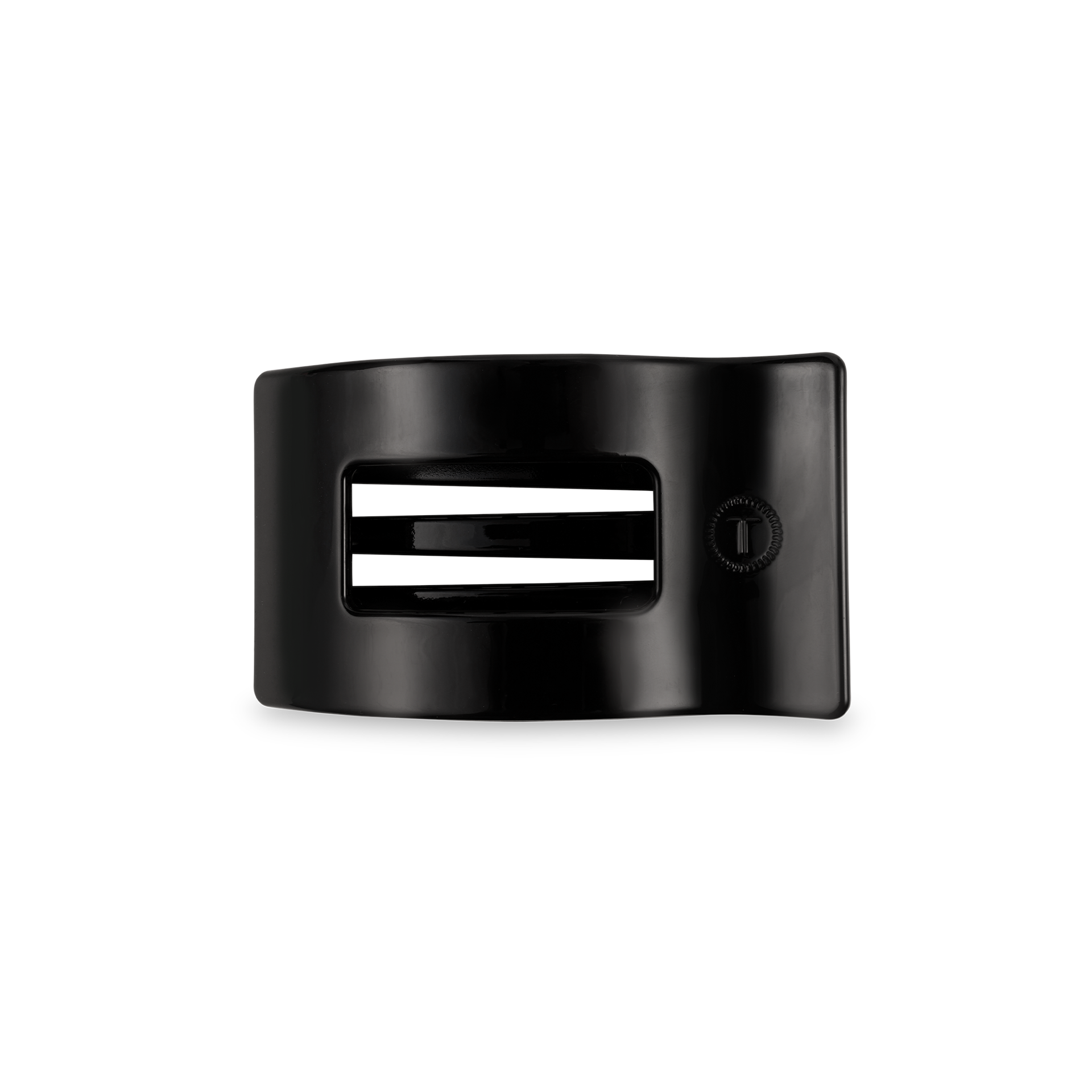 Flat Rectangle Hair Clip | Small | Jet Black