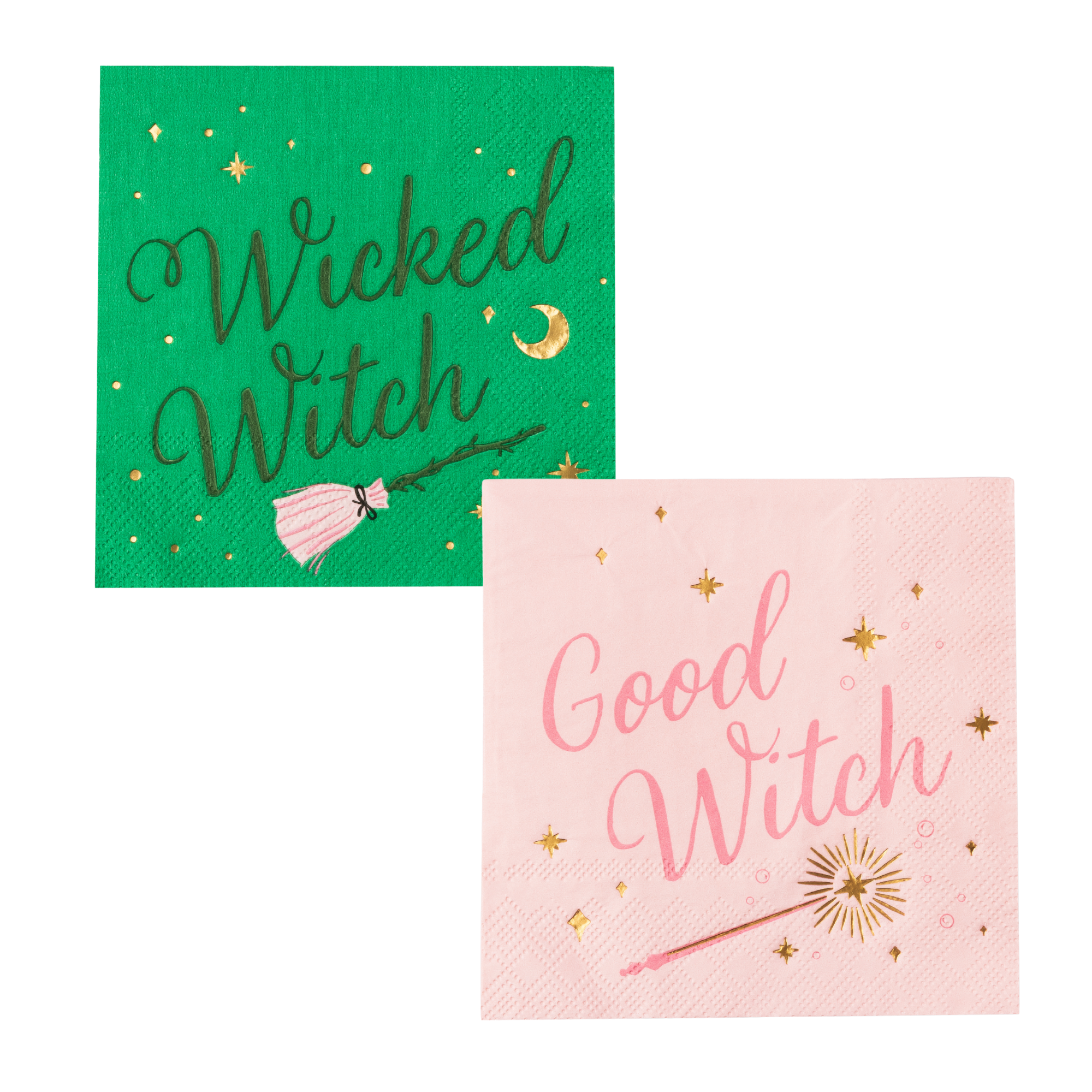 Good Witch + Wicked Witch Halloween Cocktail Napkins