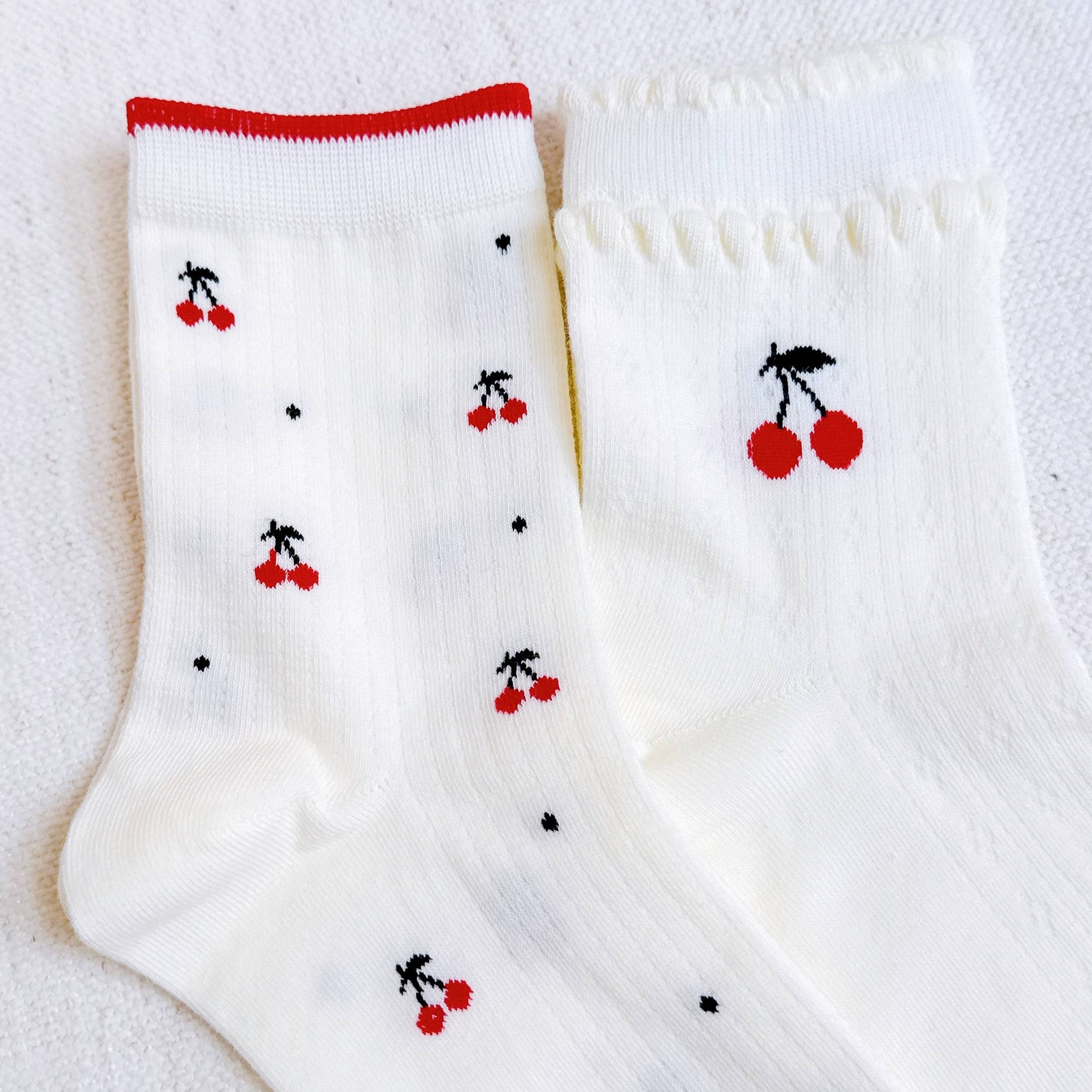 Cherries All Over Socks