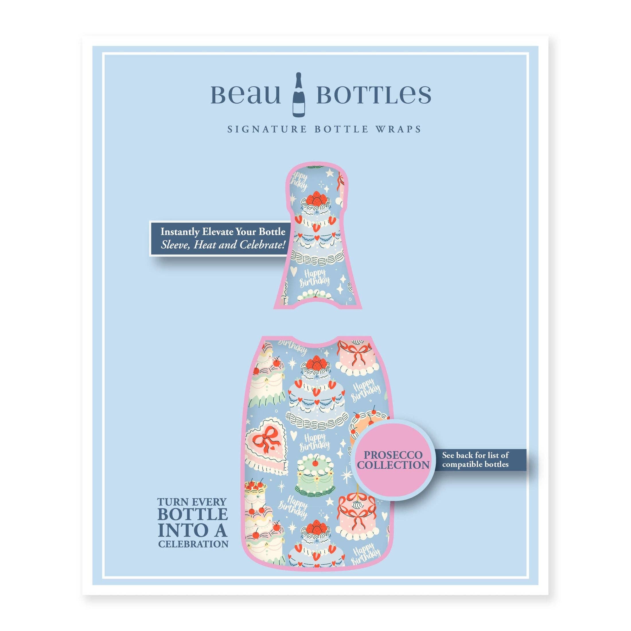 Beau Bottles Birthday Patisserie - Prosecco Collection