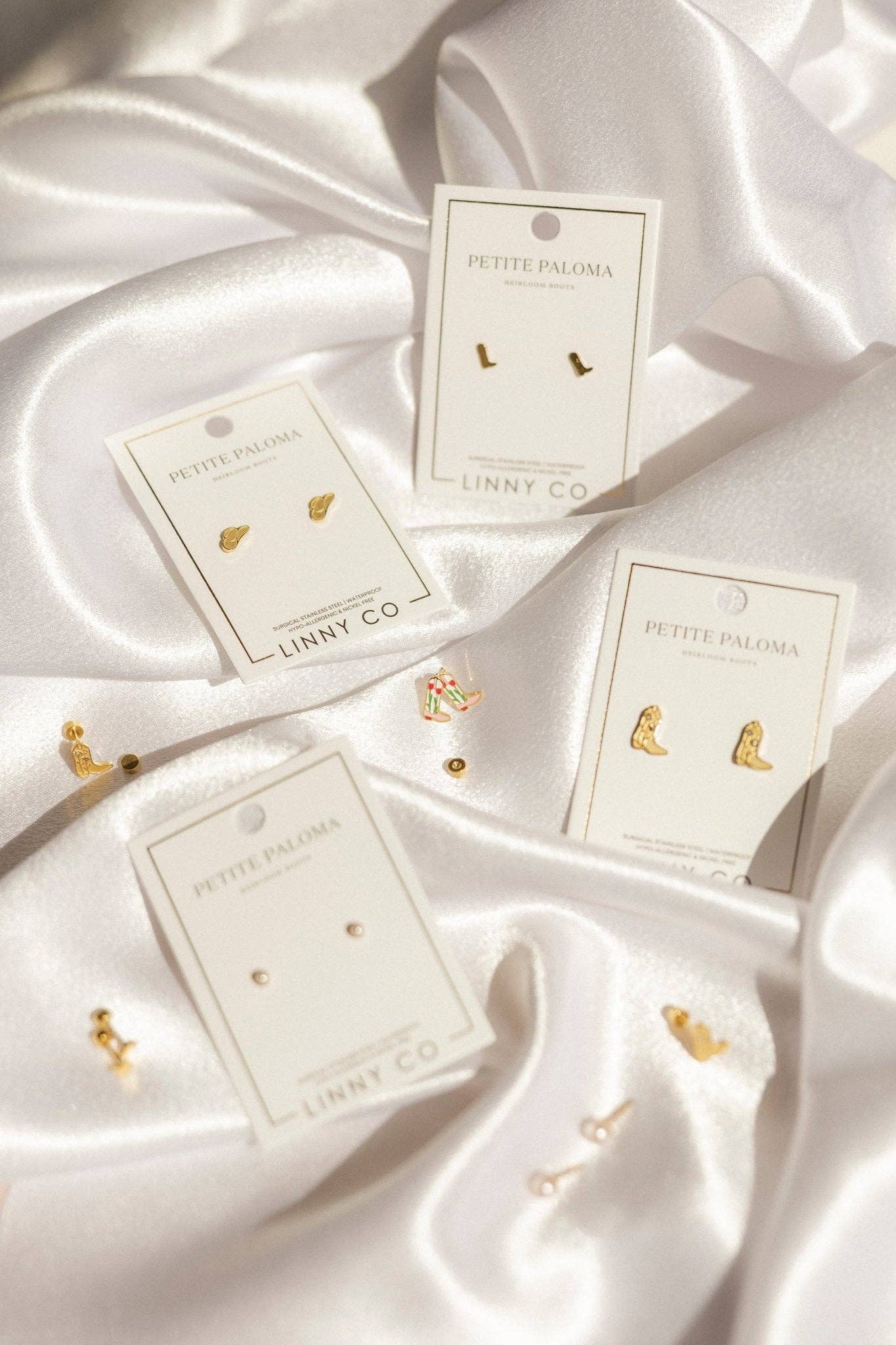 Tulip Cowgirl Boot Screwback Stud Earrings