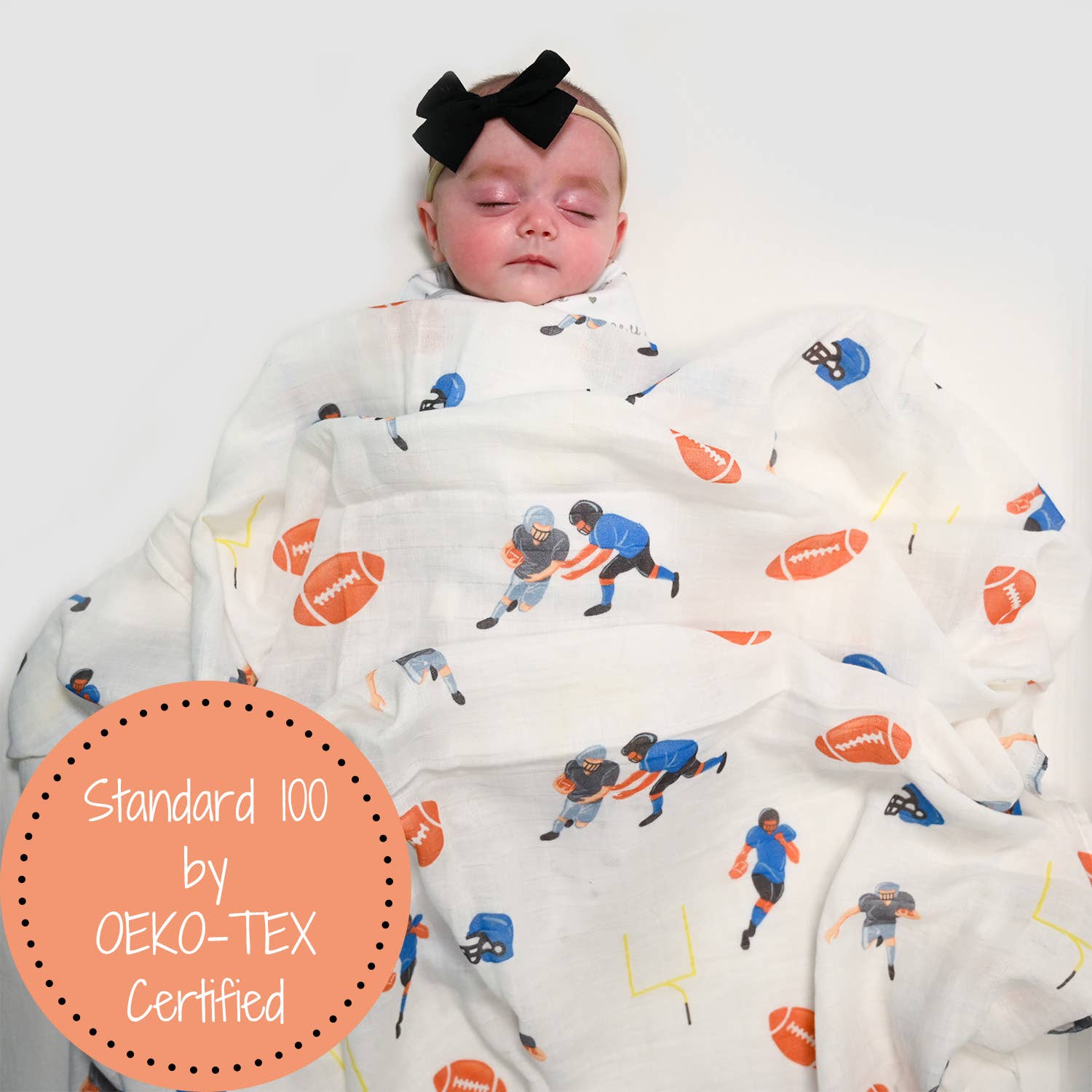 Touchdown Muslin Swaddle Blanket