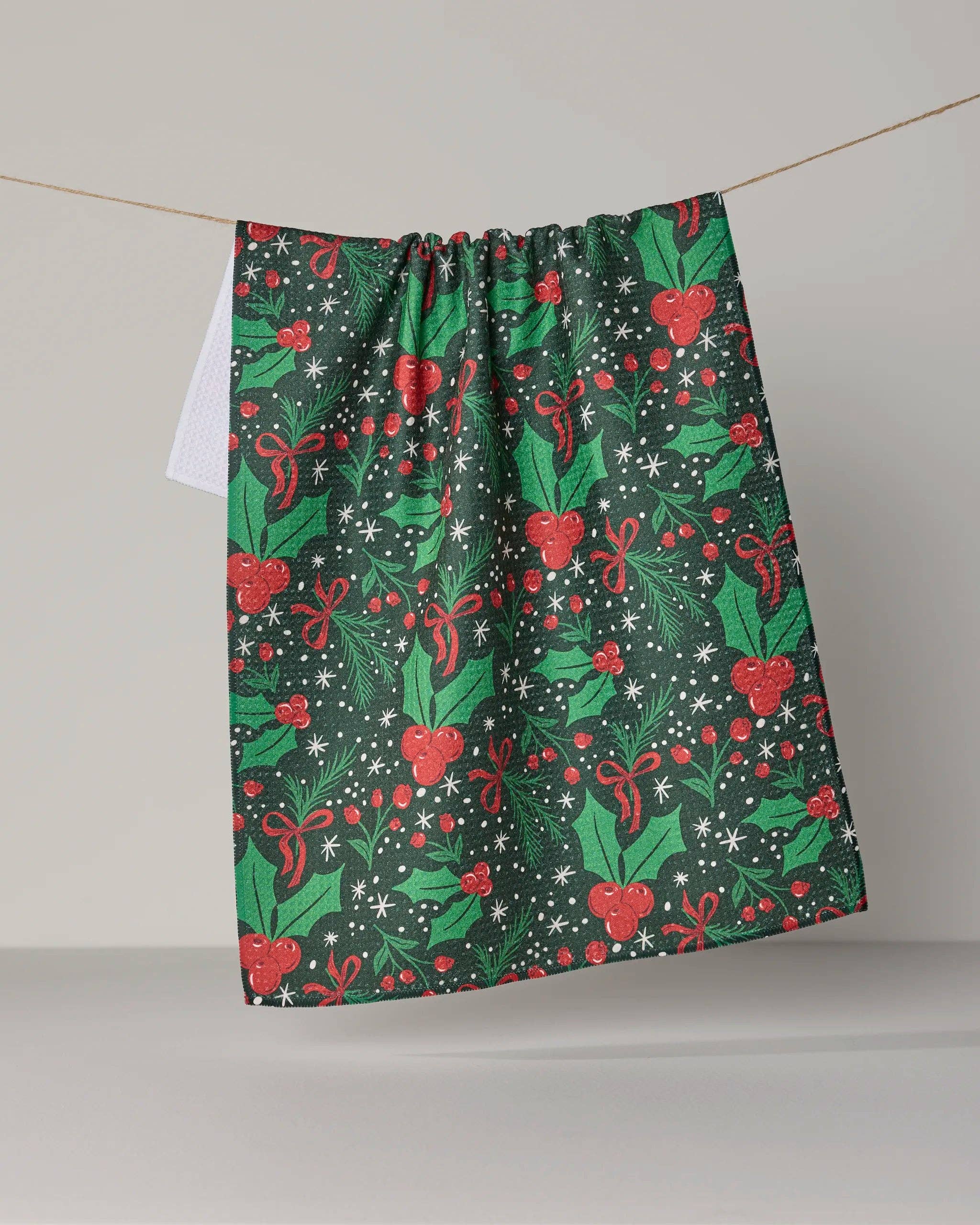 Sugarplum Florals Tea Towel - Holiday 2026: Forest