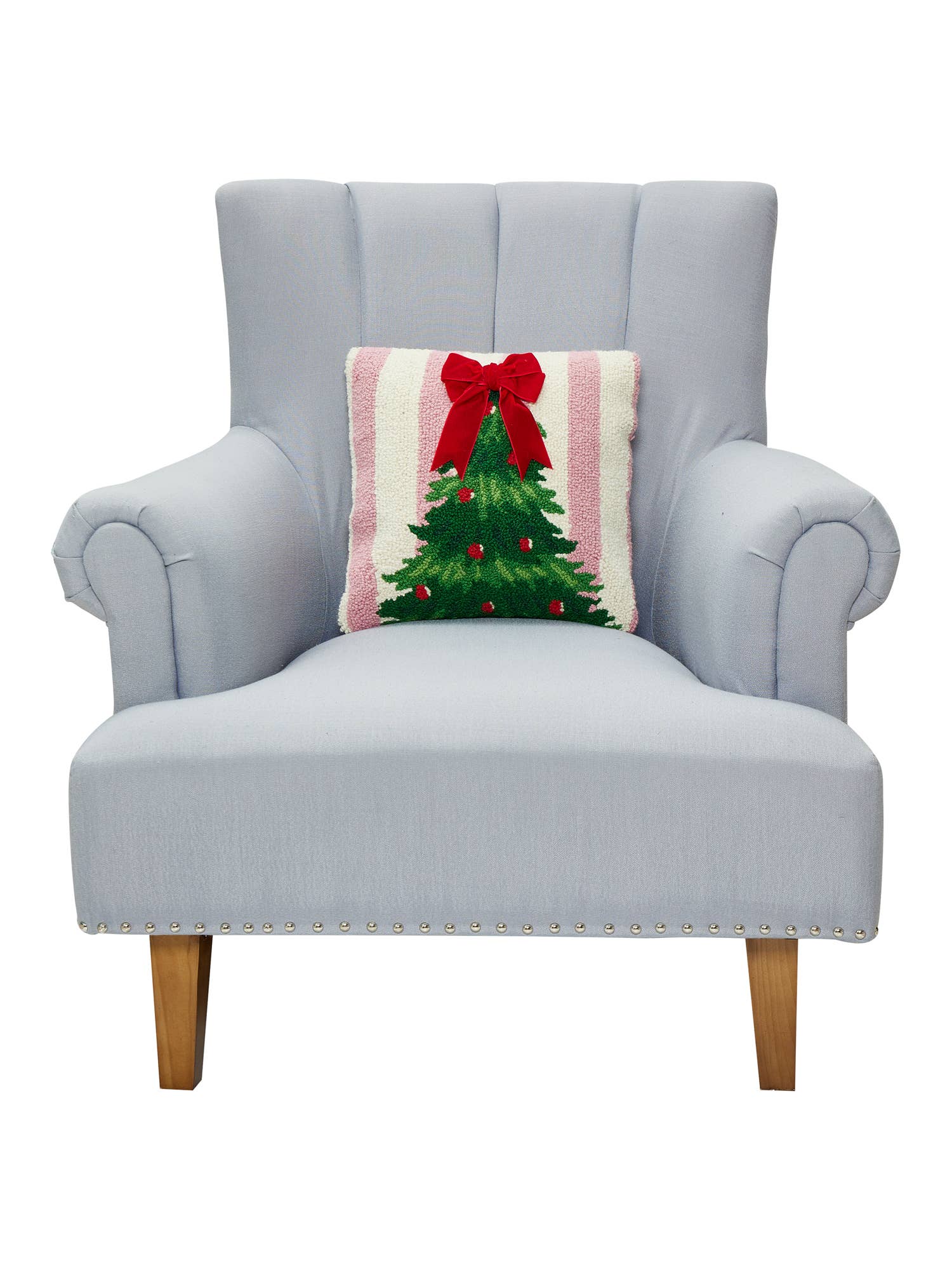 Pink Stripe Tree w/Ribbon Pillow