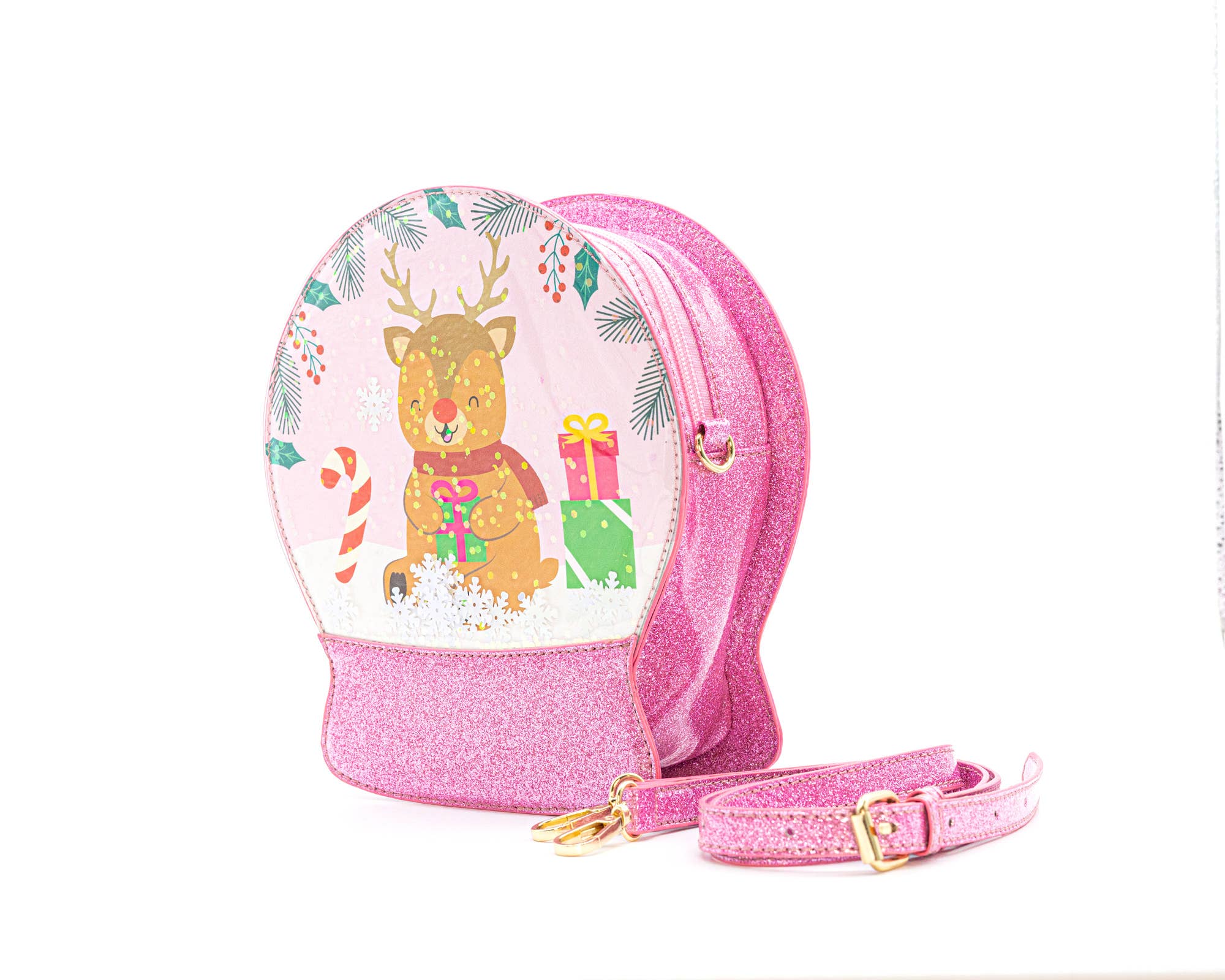 Reindeer Cheer Snowglobe Handbag