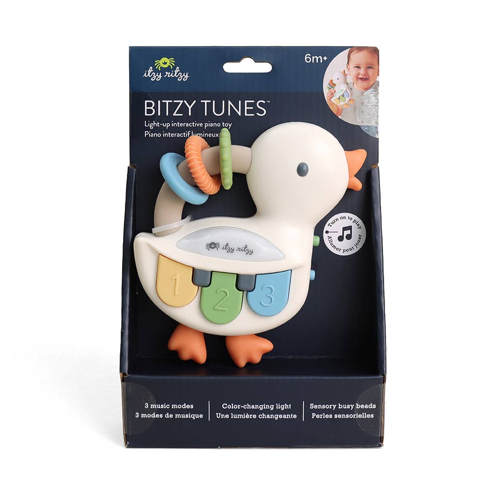 Bitzy Tunes™ Goose Light-up Interactive Piano Toy