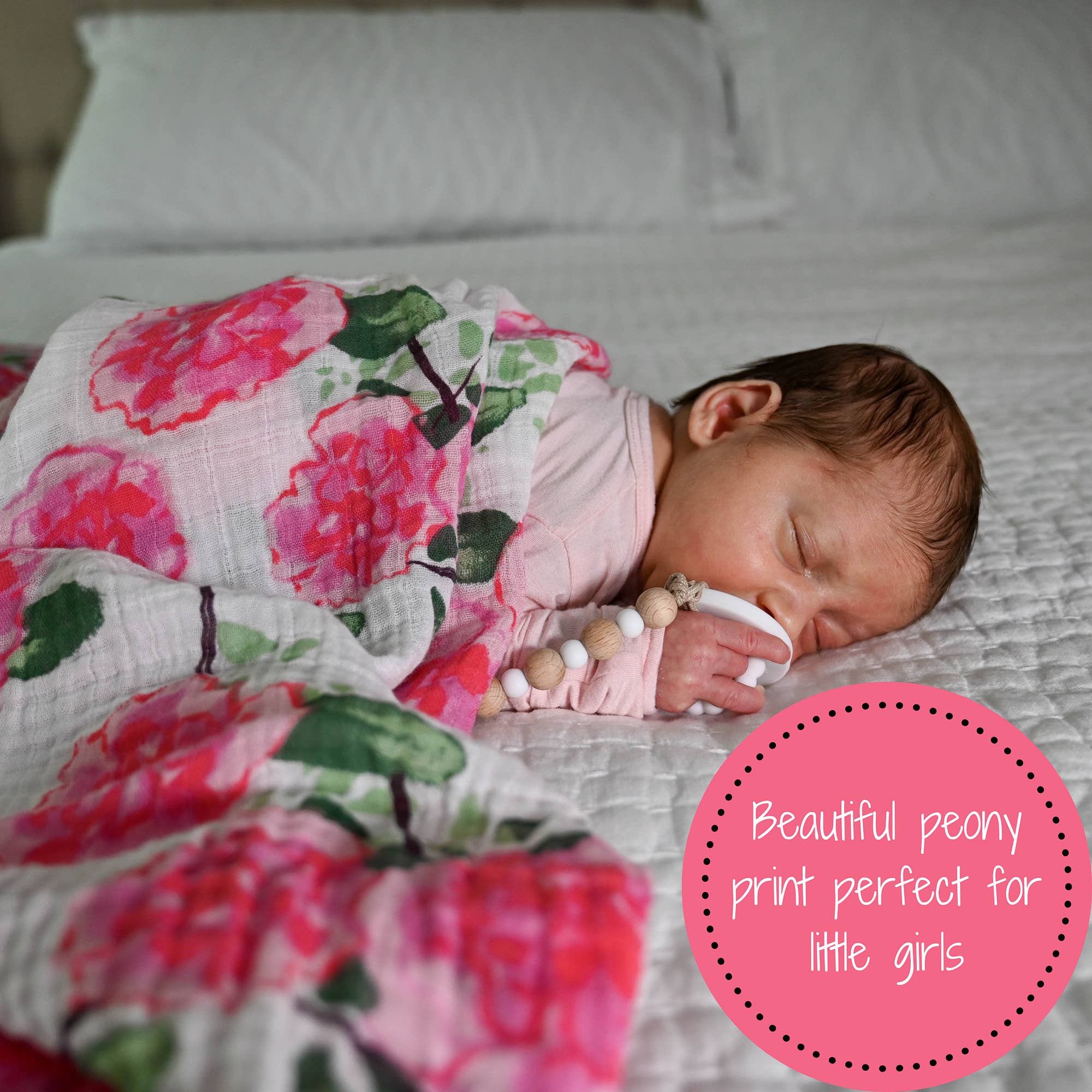 Live Life in Full Bloom Muslin Swaddle Blanket