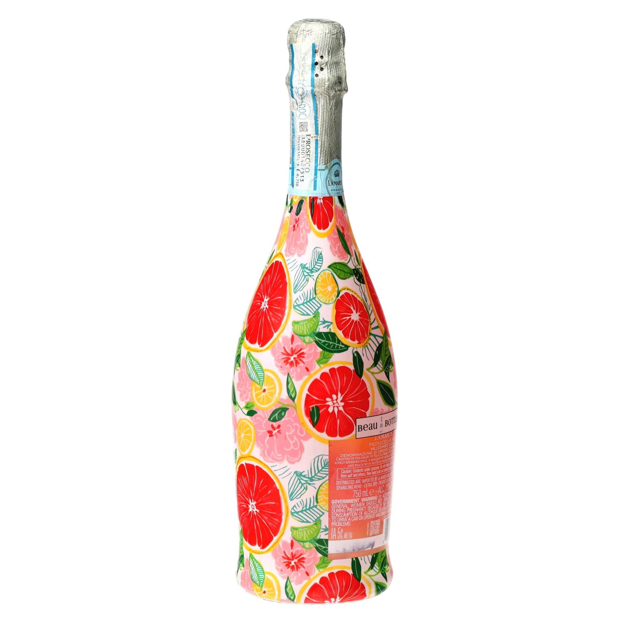 Preppy Grapefruits Prosecco Bottle Wrap