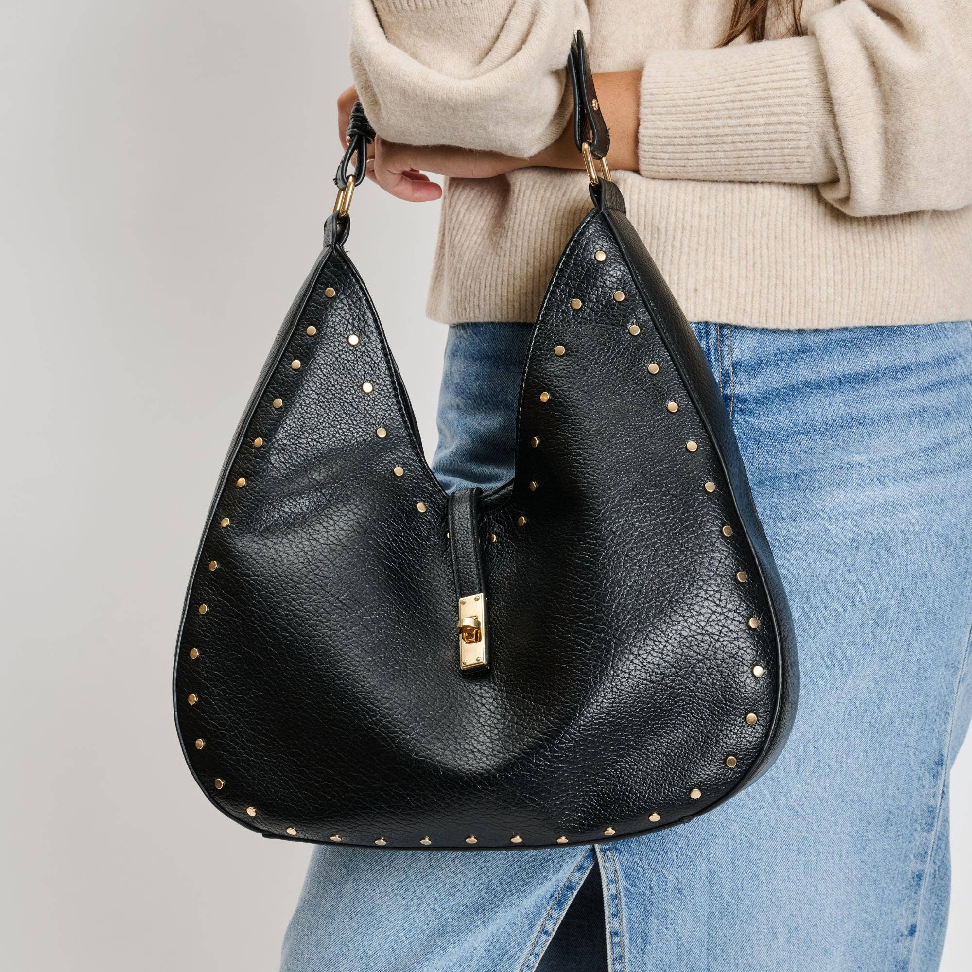 Black Olivia Hobo