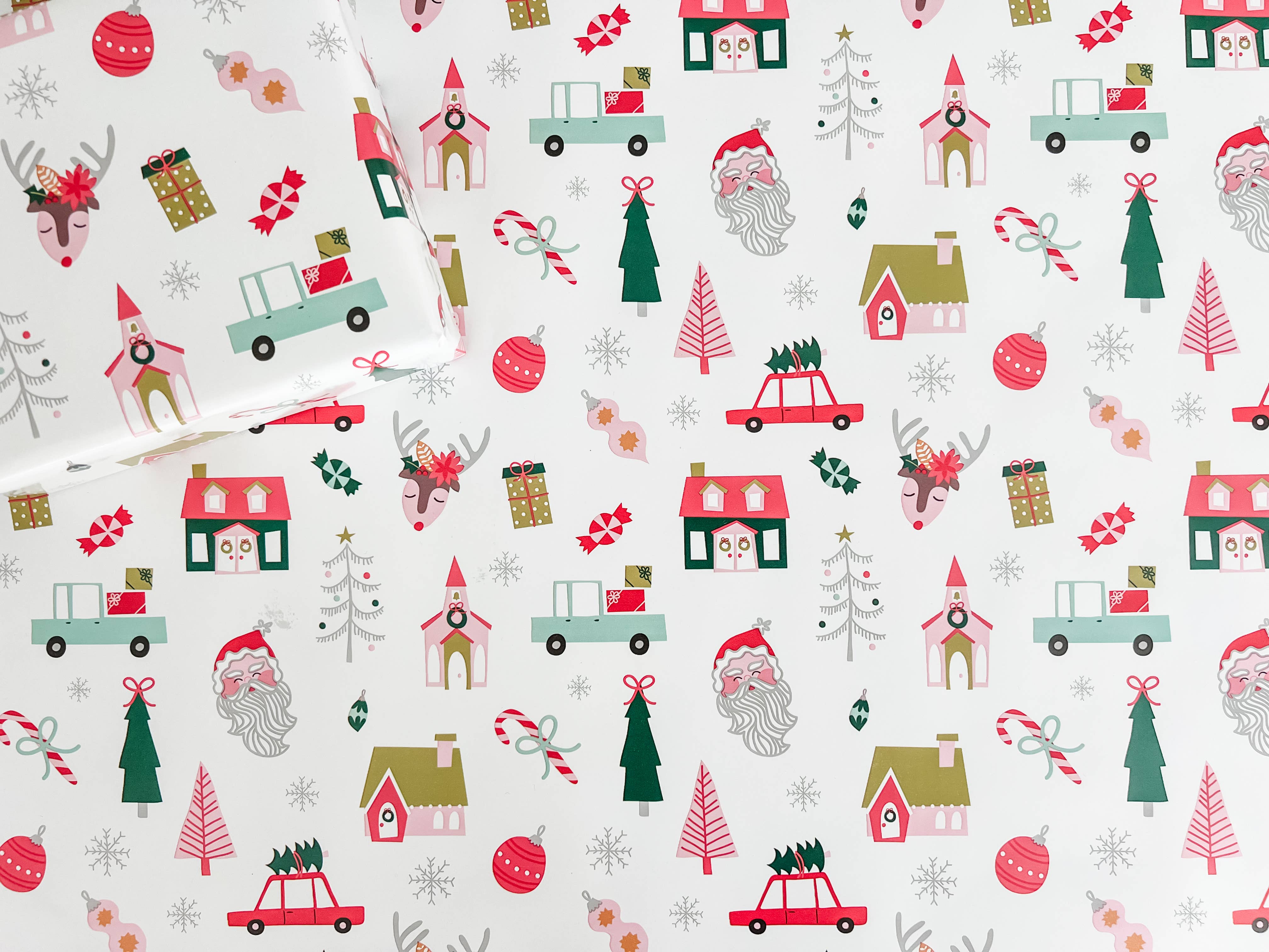 Jolly Christmas Wrapping Paper Roll