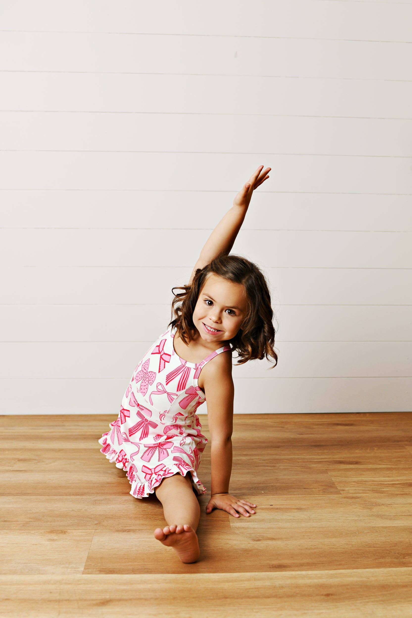 Pink Bow Sport Ruffle Dress