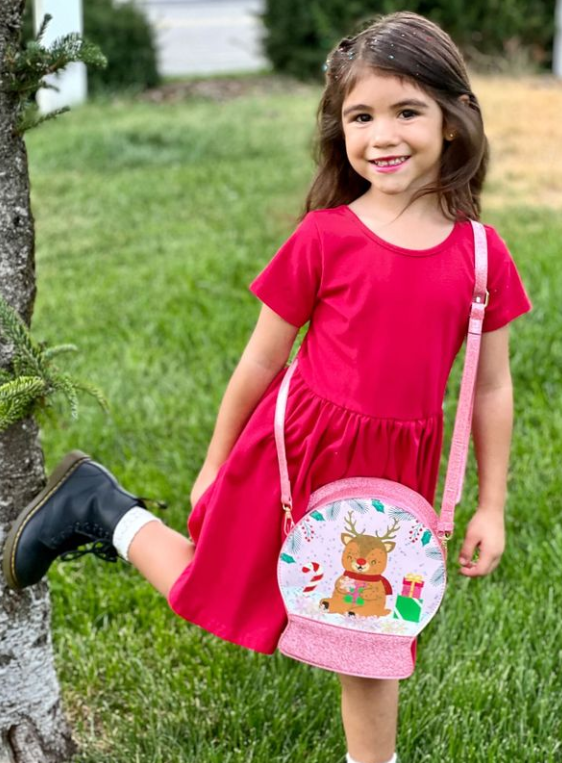 Reindeer Cheer Snowglobe Handbag
