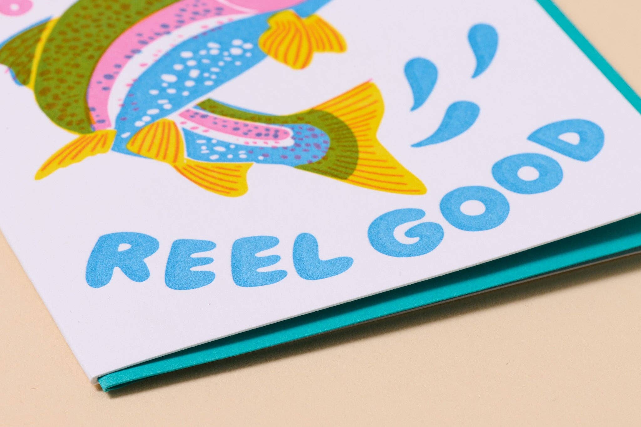 Letterpress Reel Good Birthday Card