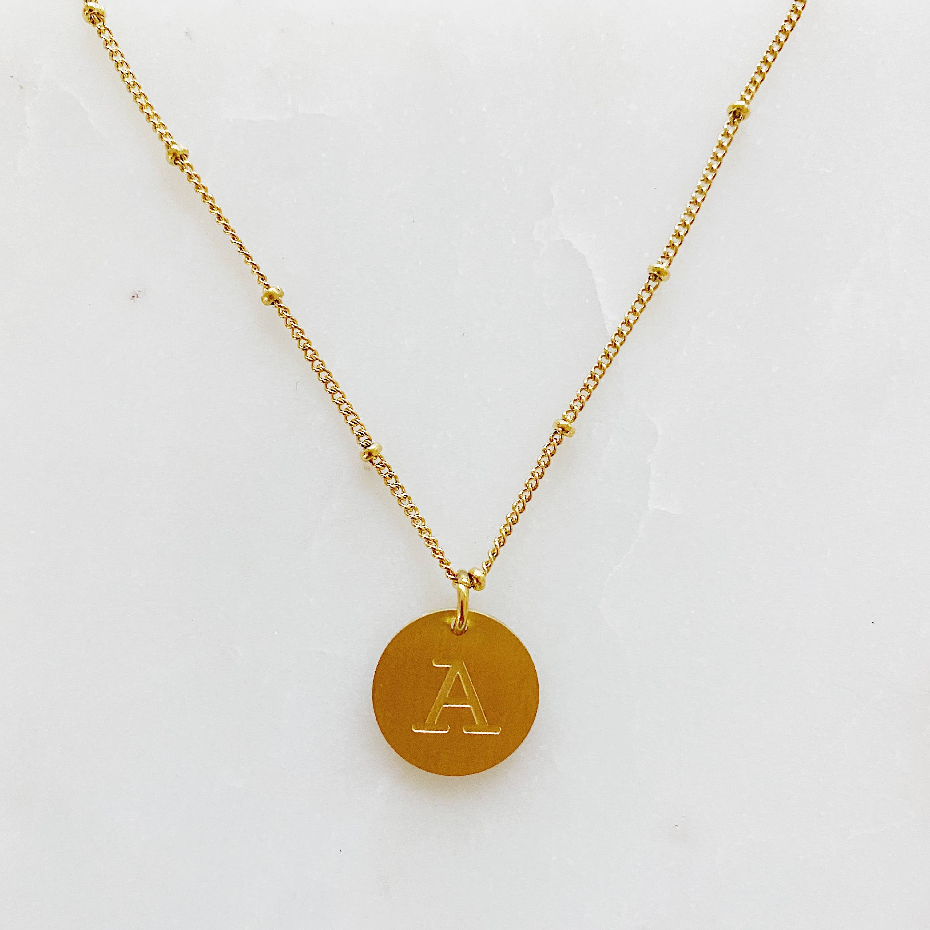 Initial Charm Necklace