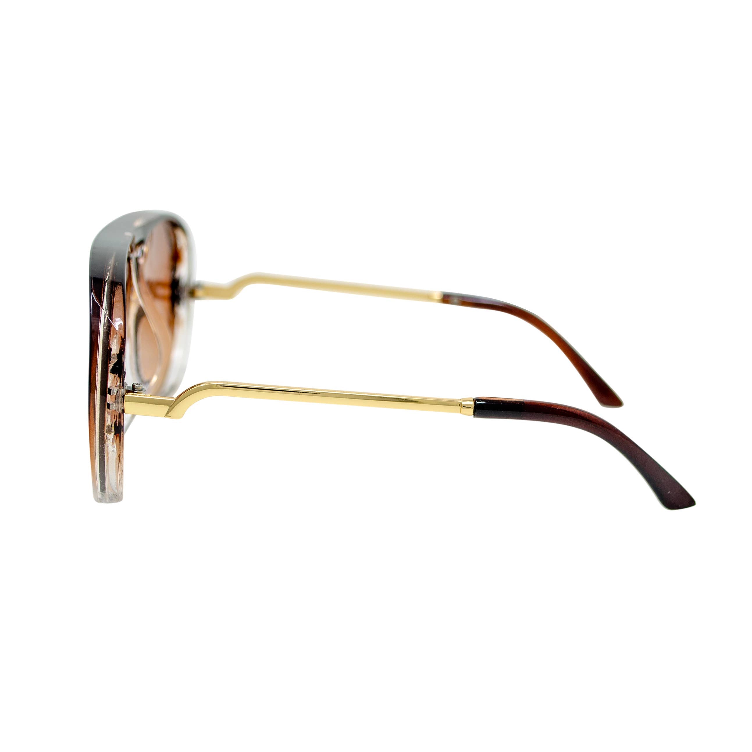 Black Aviator Teardrop Sunglasses