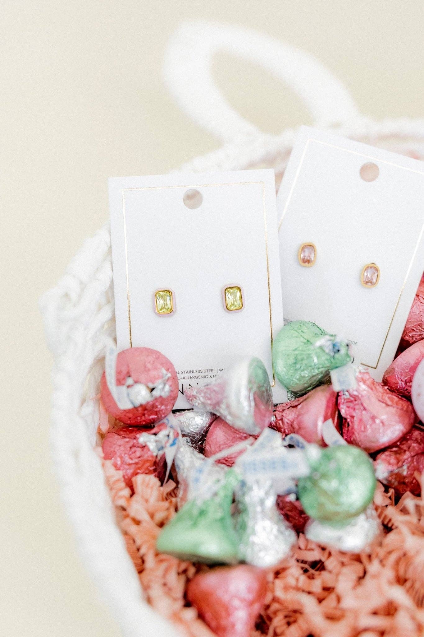 Whitney Pink Apple Screwback Stud Earrings
