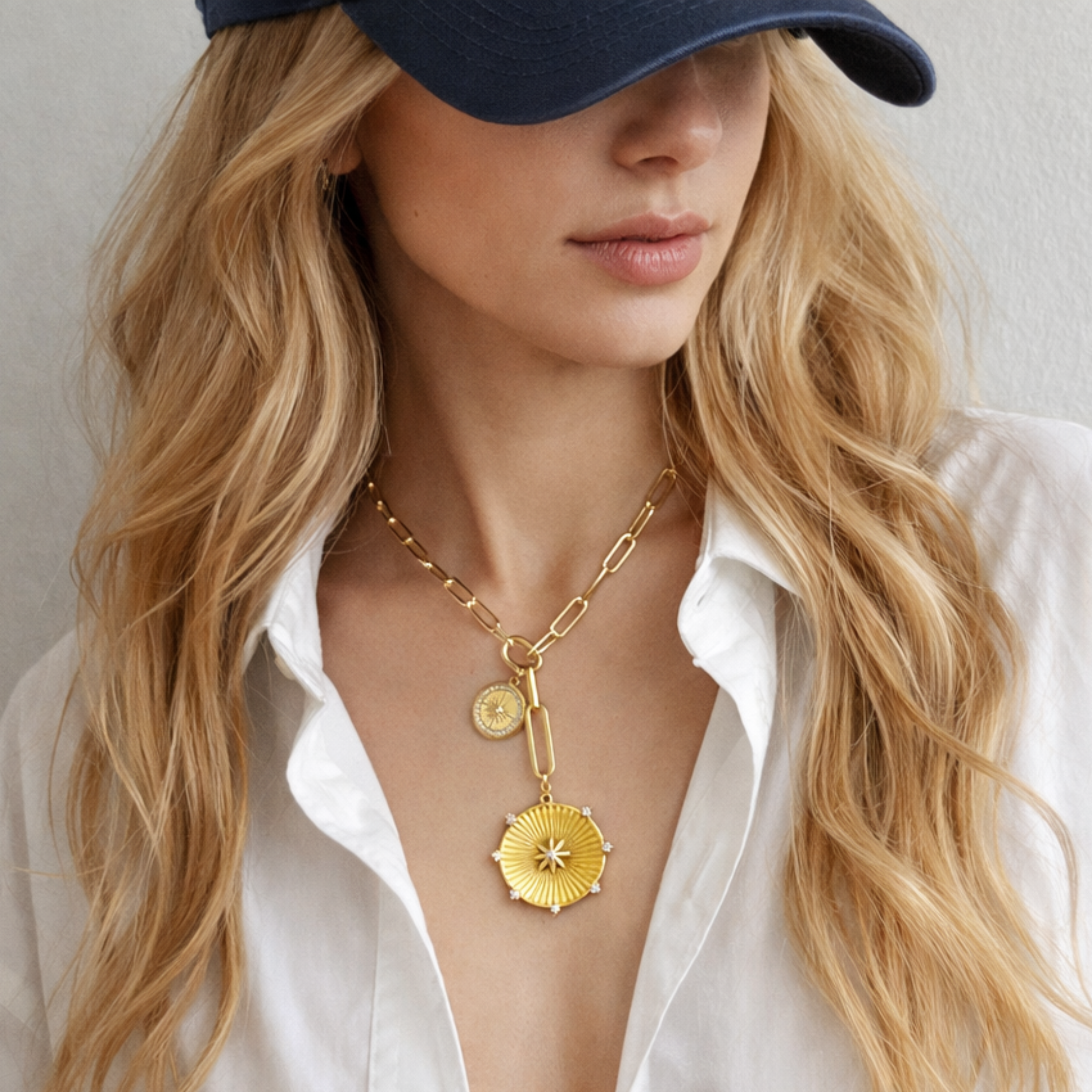 Sunbeam Medallion Necklace