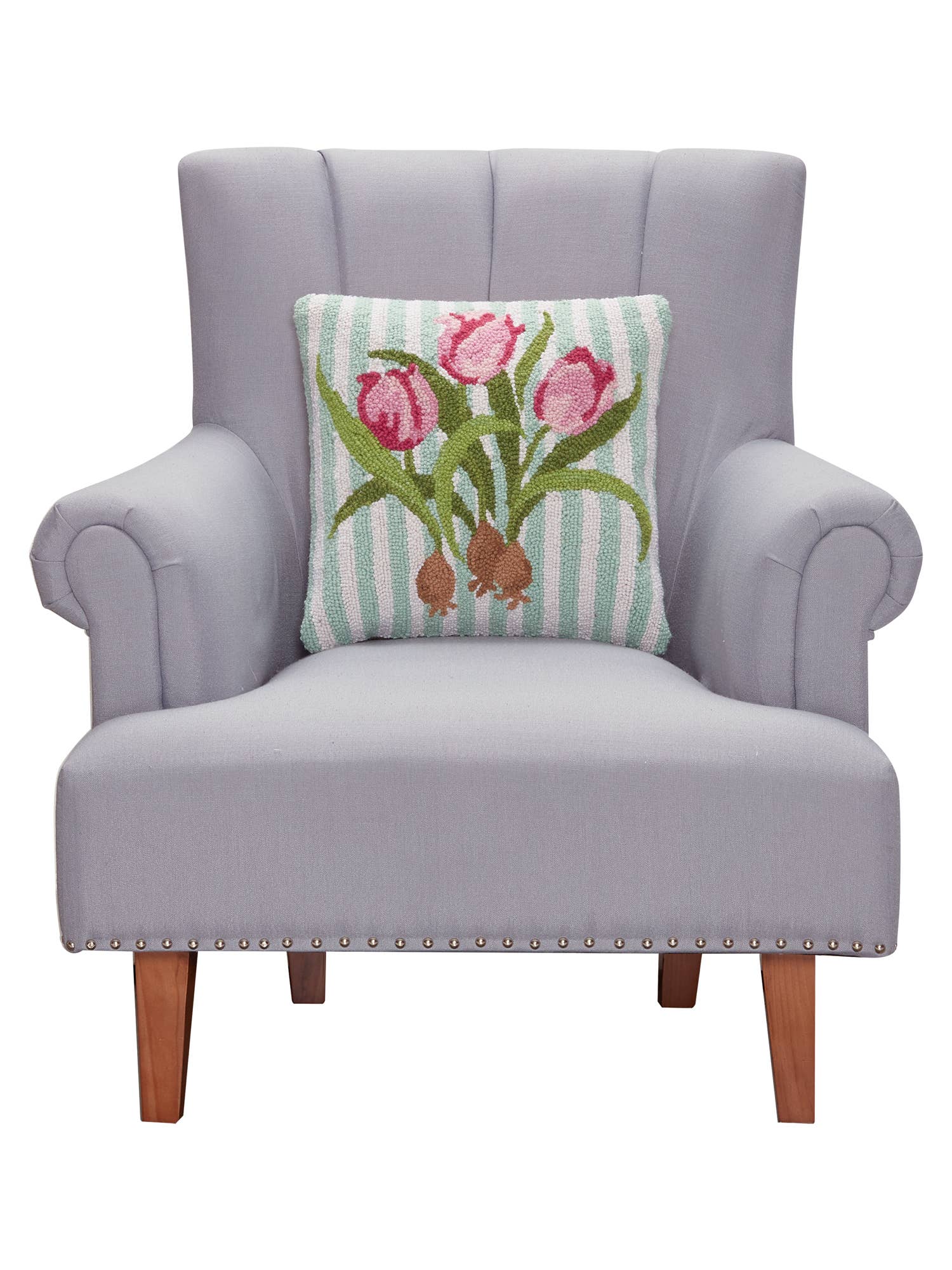 Pink Tulips Pillow