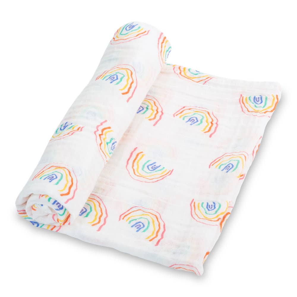 Over The Rainbow Muslin Swaddle