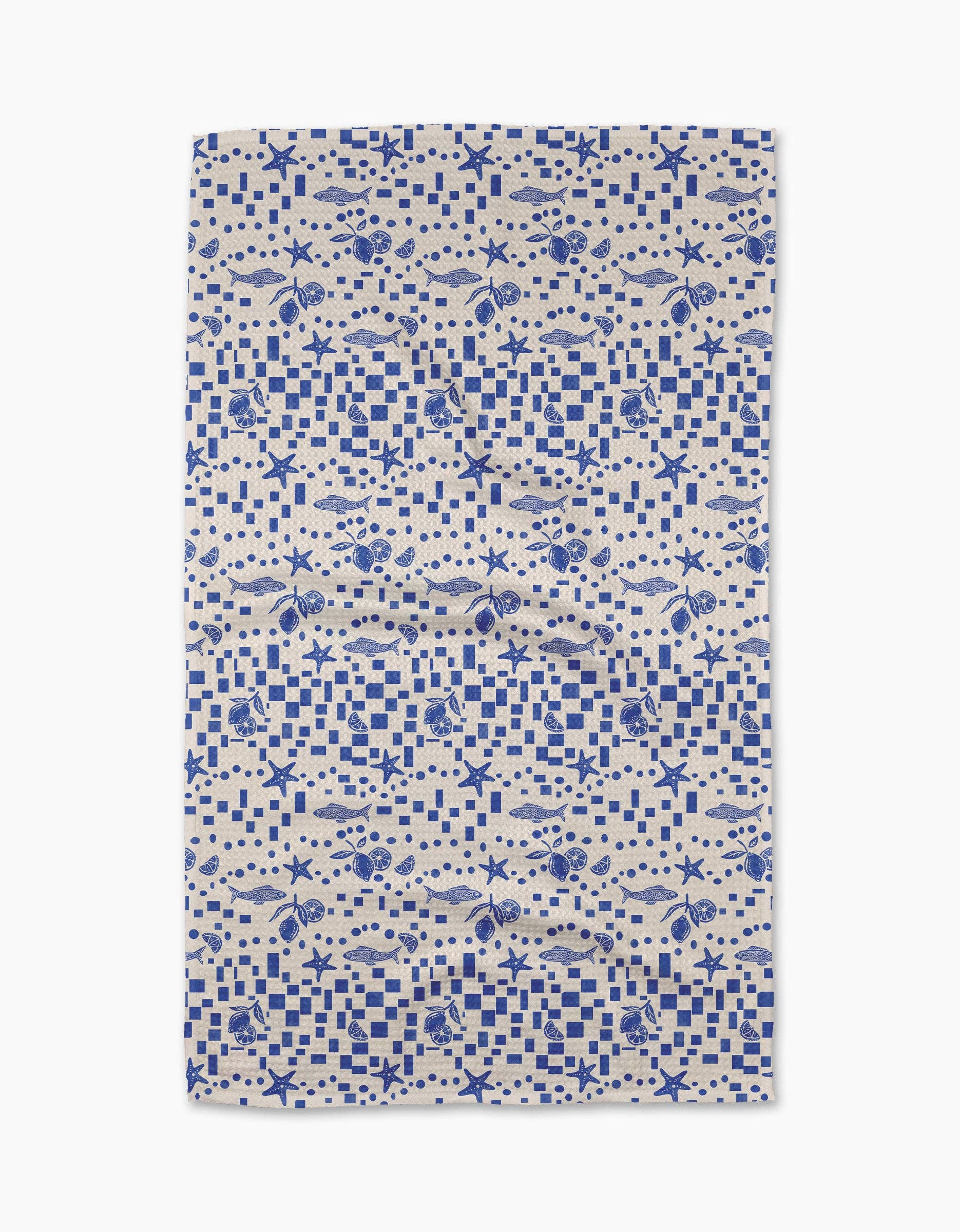 Santorini Tile Tea Towel