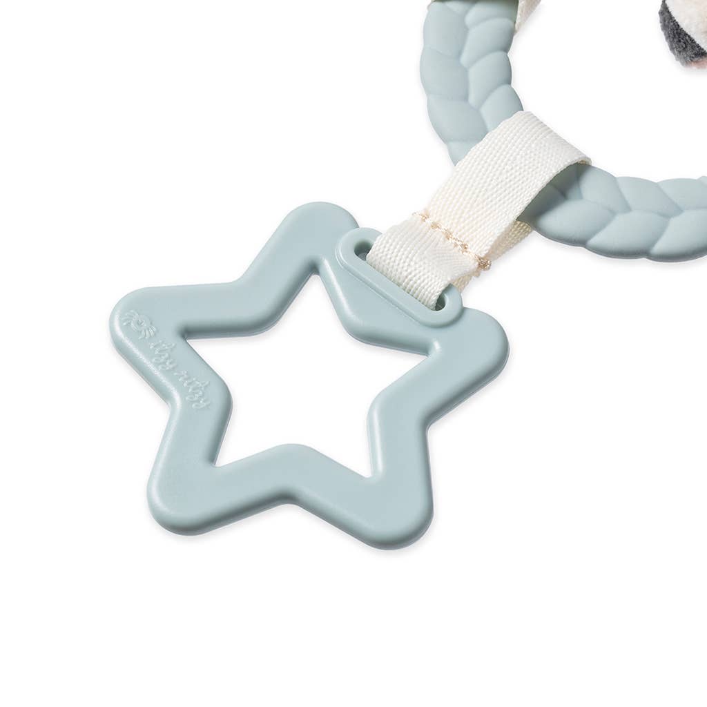 Bitzy Busy Ring™ Teething Activity Toy: High Contrast