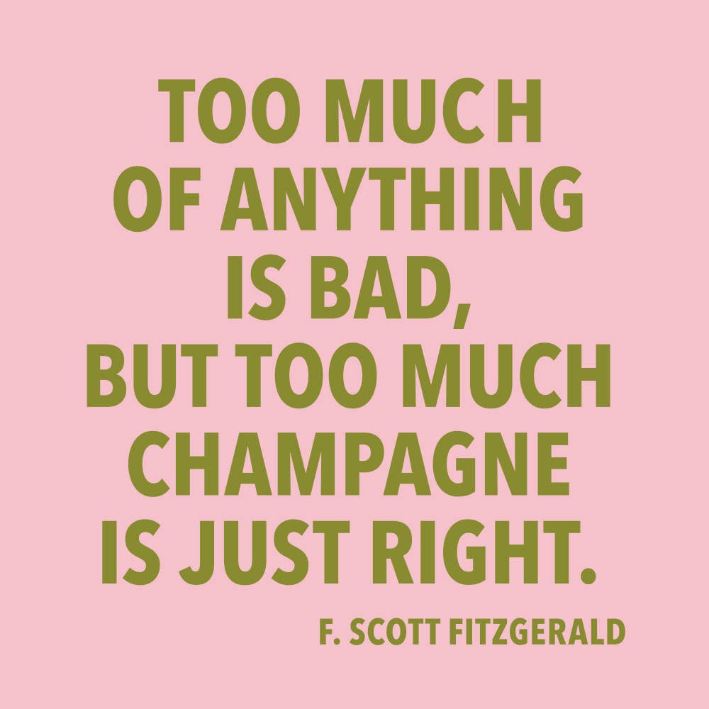 'Too Much Champagne' Cocktail Napkins