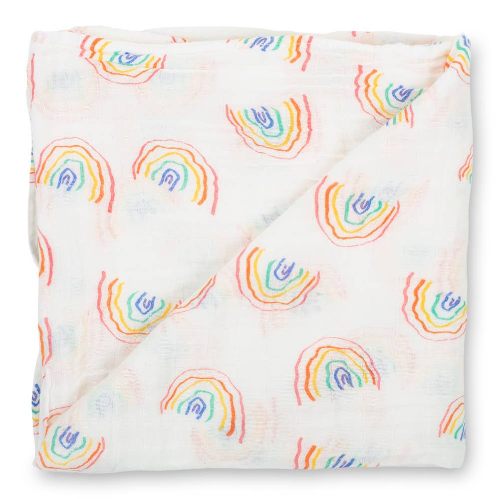 Over The Rainbow Muslin Swaddle