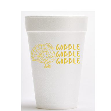 Gobble Gobble Gobble Foam Cups