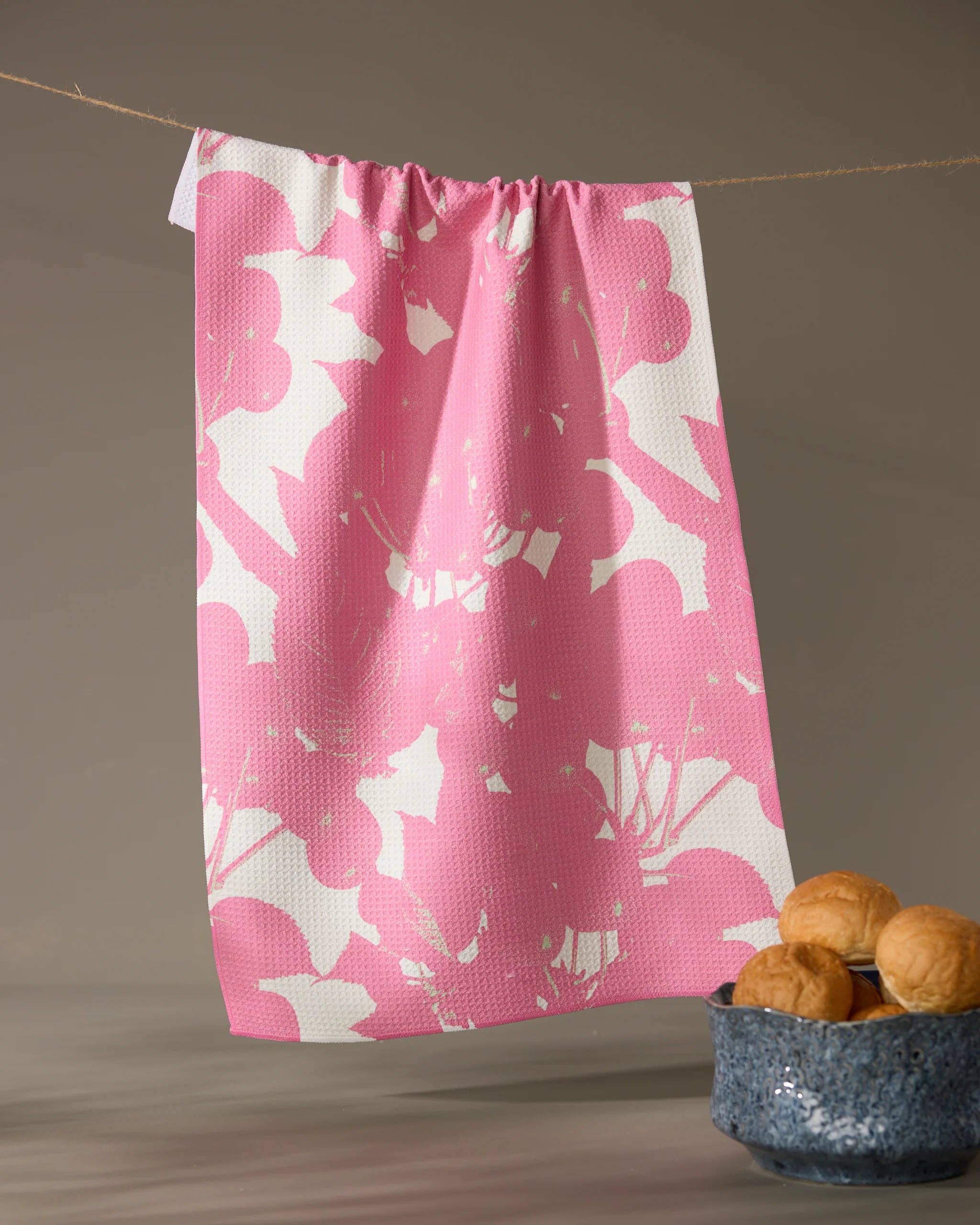 Bramble Pink Tea Towel