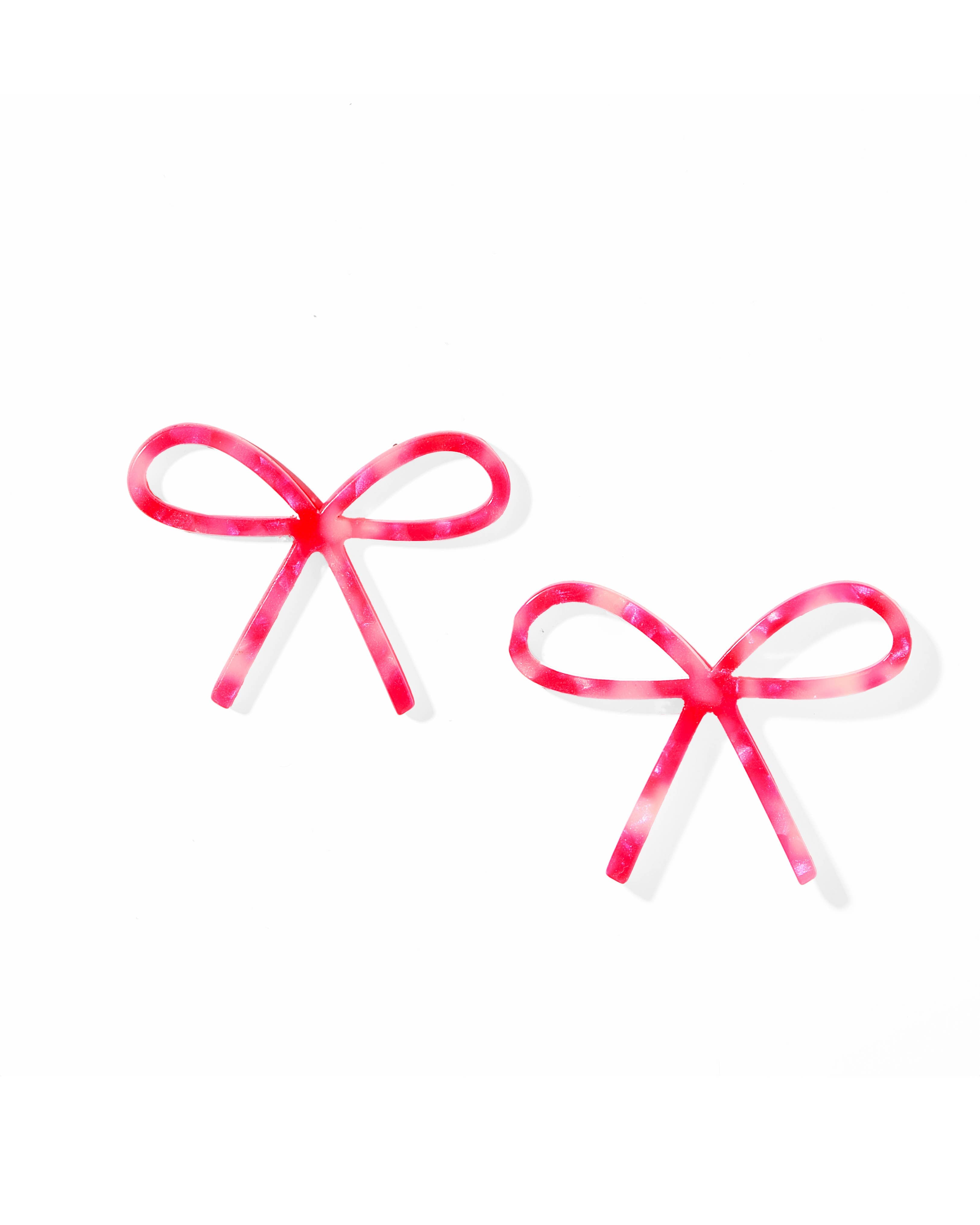 Pink Party Punch Lola Bow Earrings
