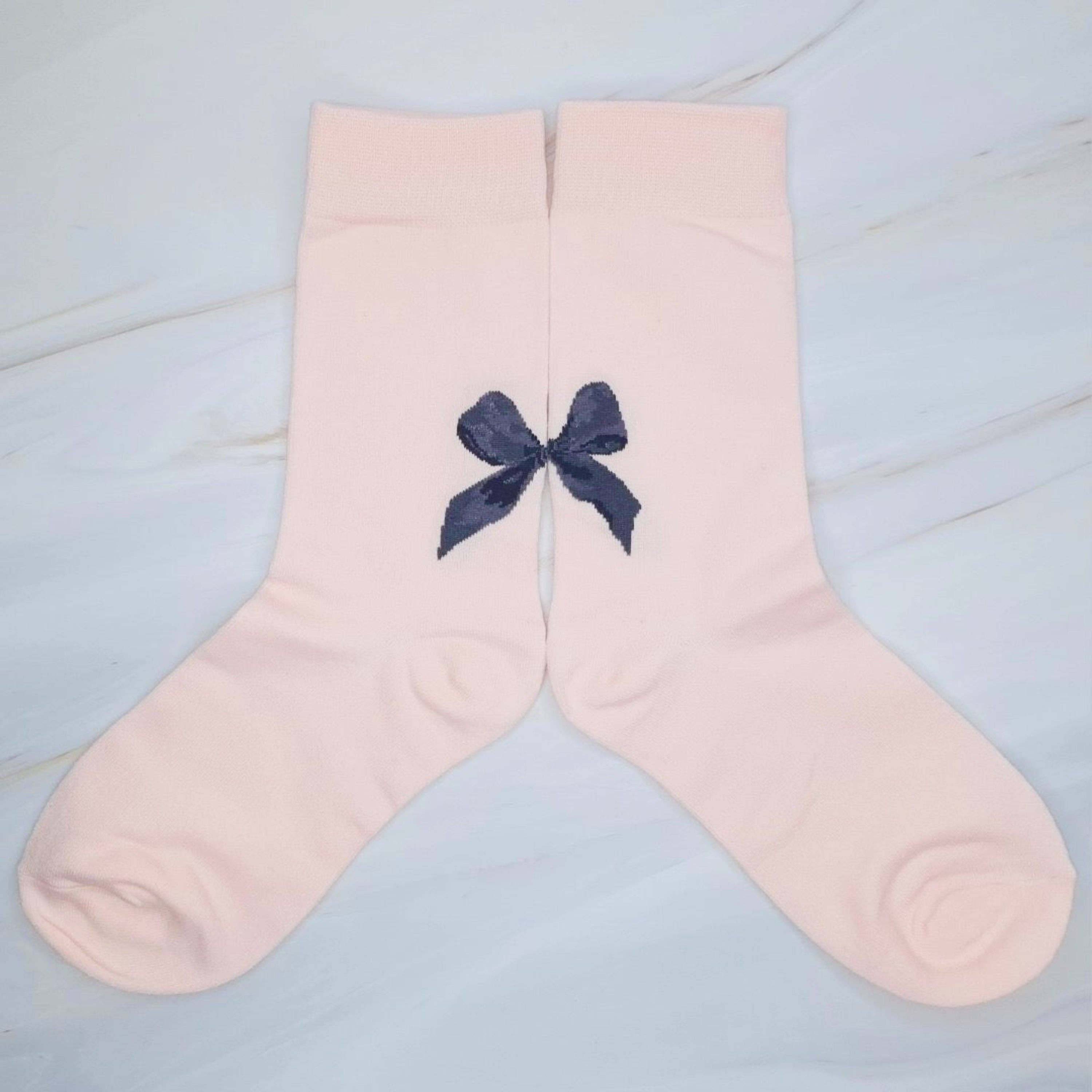 Lovely Bow On The Back Socks