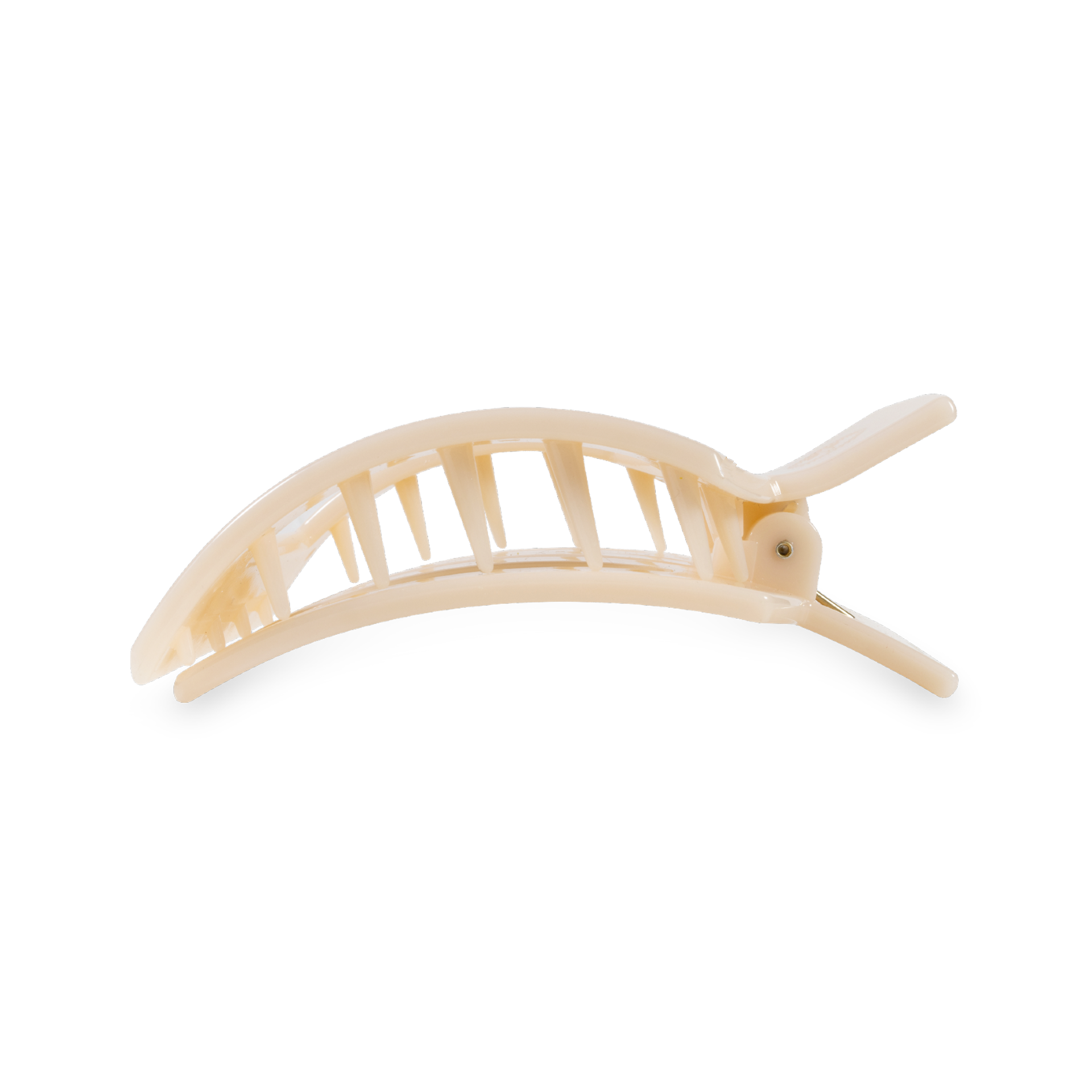 Square Flat Hair Clip | Medium | Almond Beige