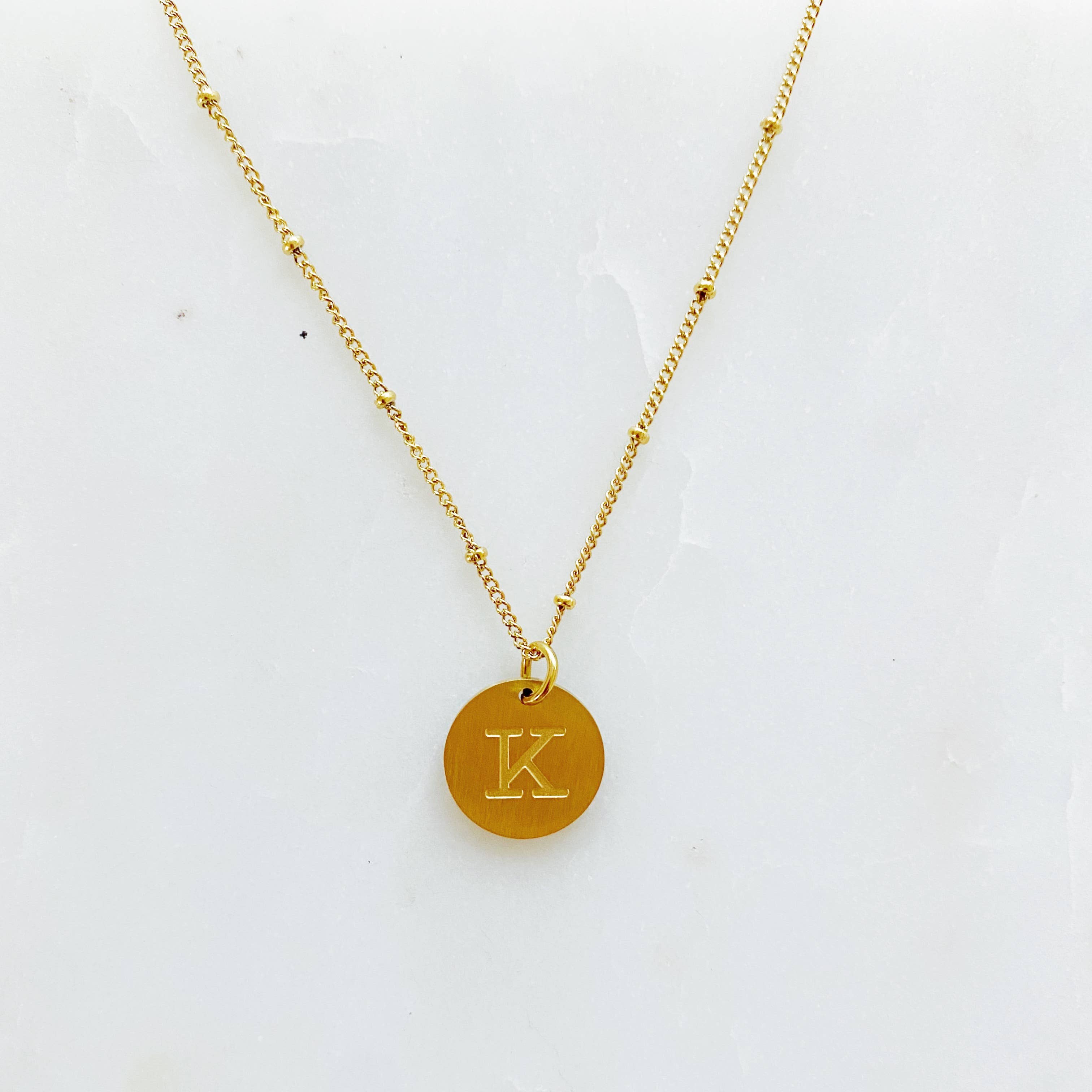 Initial Charm Necklace