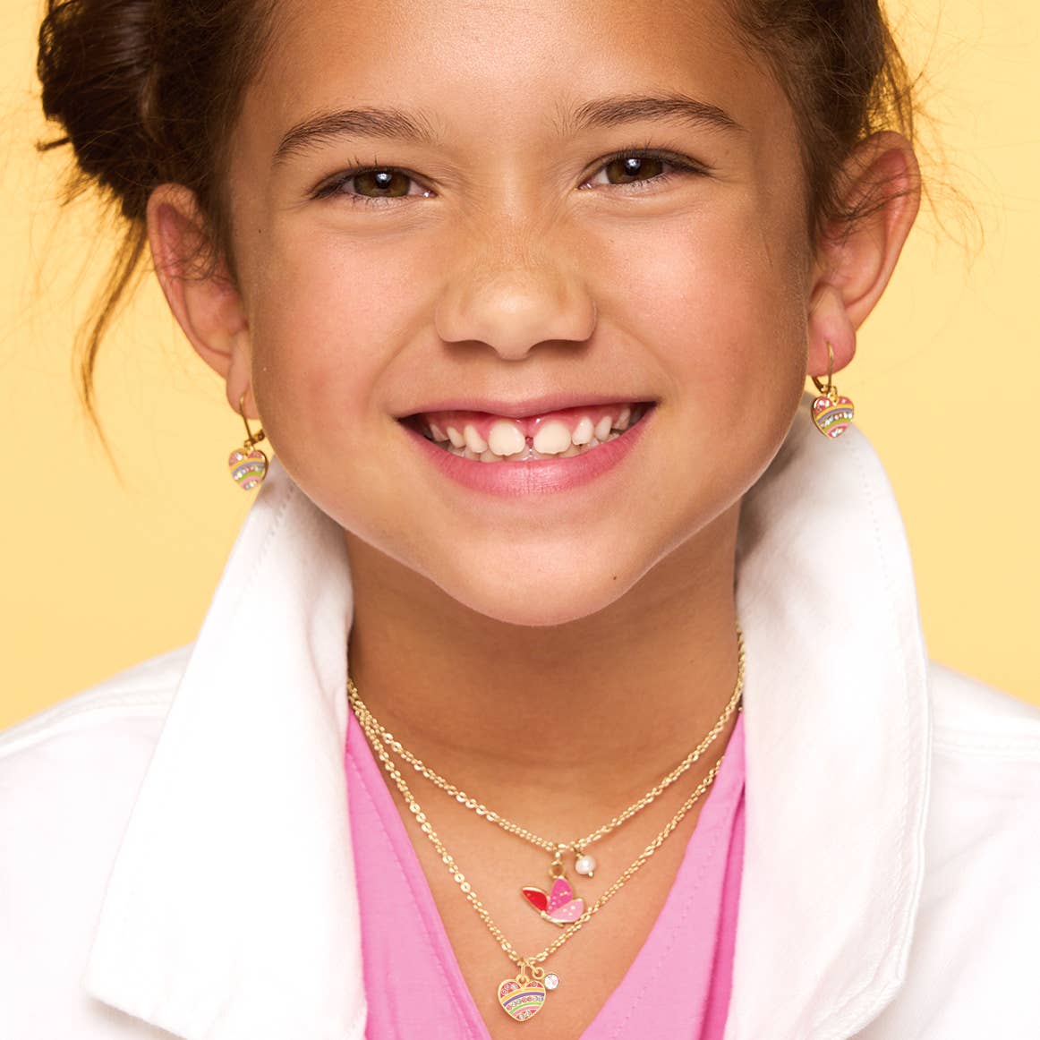 Crystal Rainbow Heart Necklace