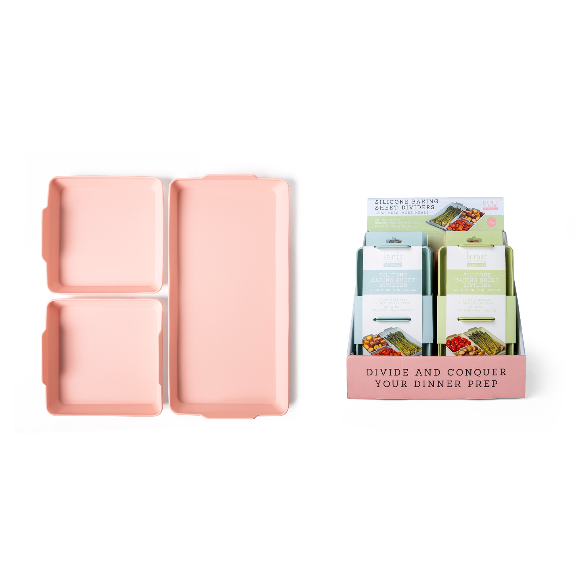 Krumbs Kitchen® Silicone Baking Sheet Dividers