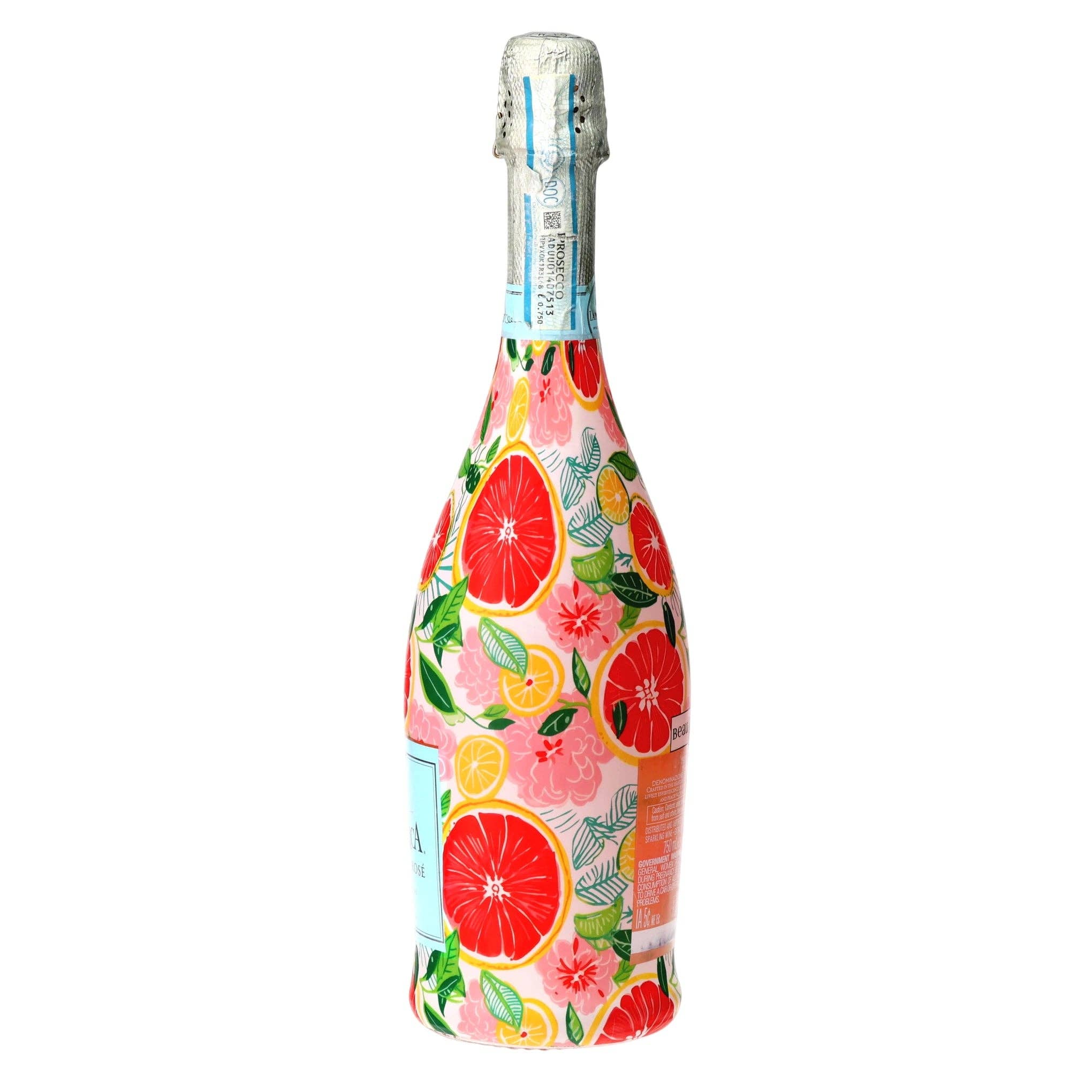 Preppy Grapefruits Prosecco Bottle Wrap