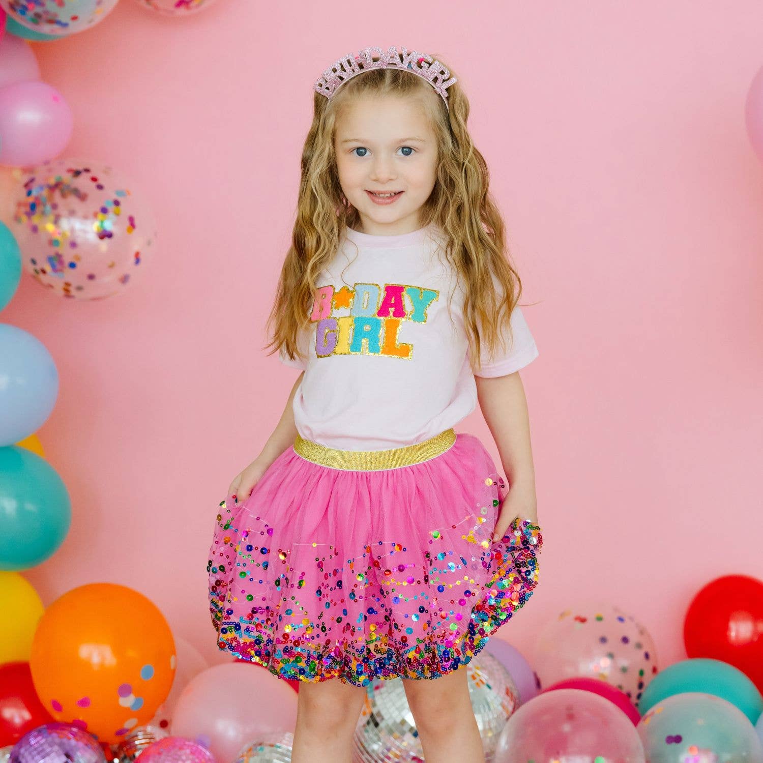 Pink 'Birthday Girl' Headband