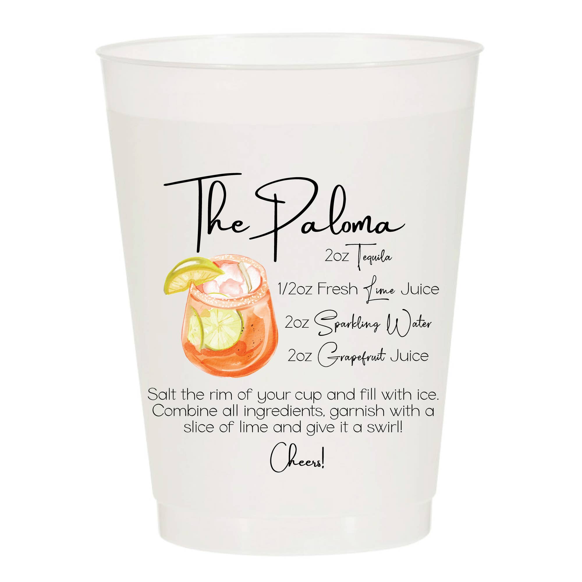 The Paloma Recipe Tequila Summer Frosted Cups
