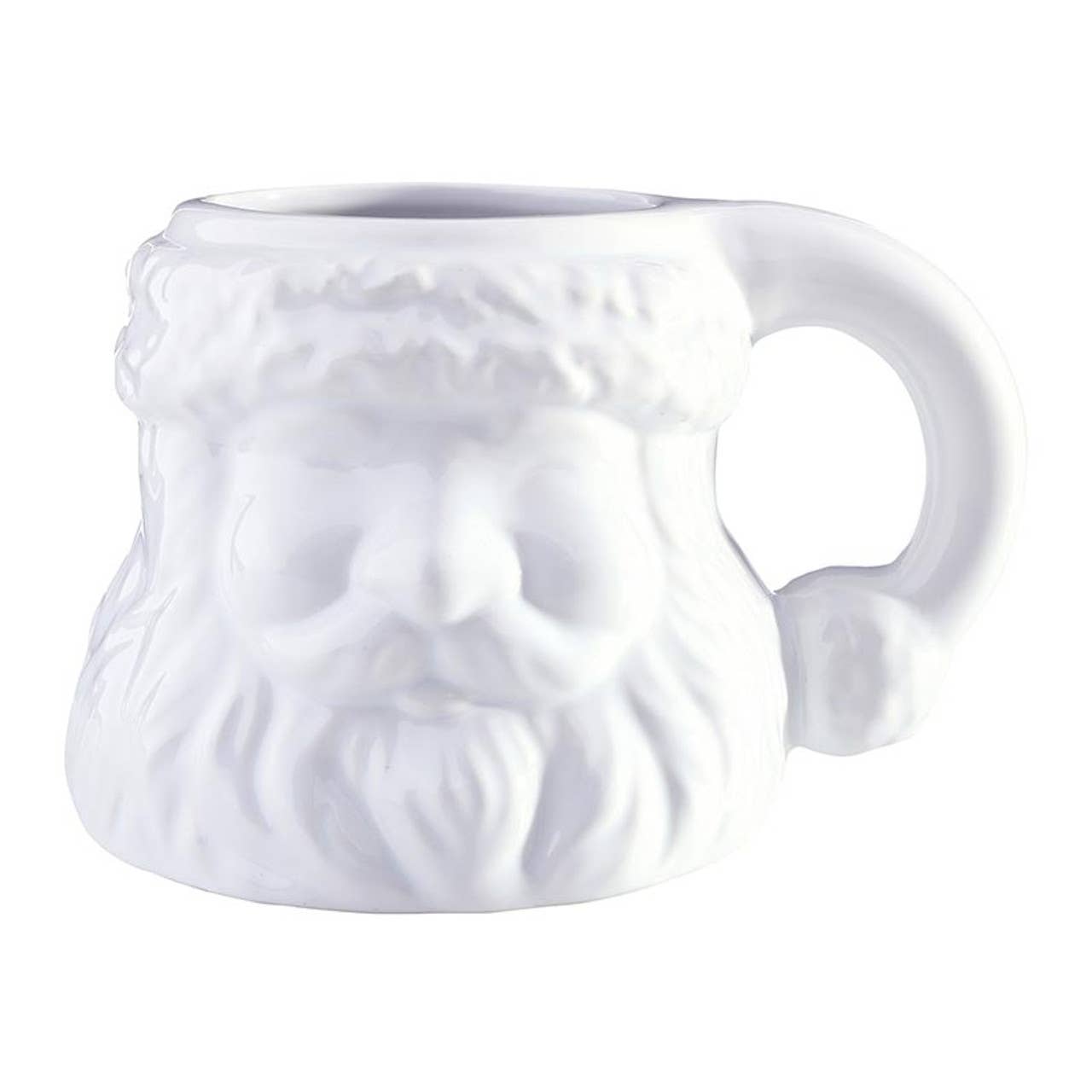 White Santa Face Mug