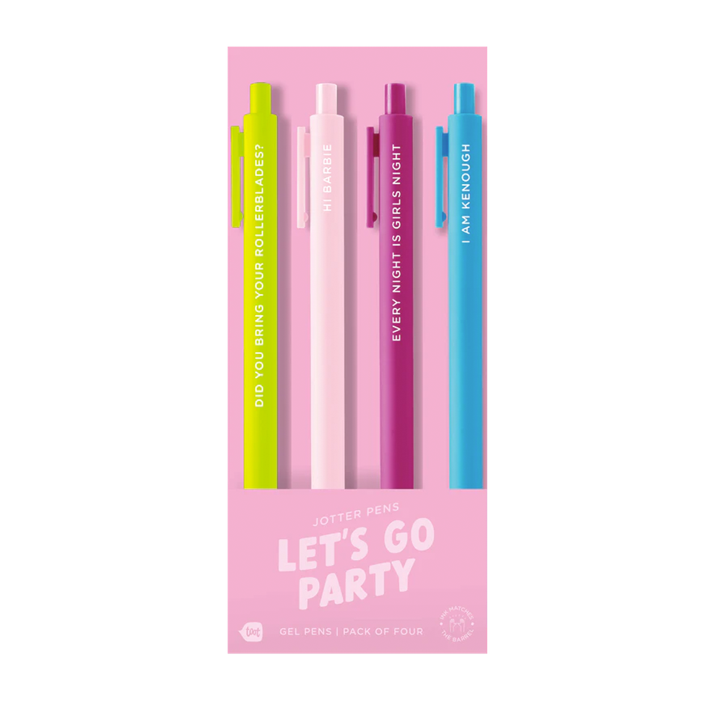 Jotter Pen Set 4 Pack: Let's Go Girls