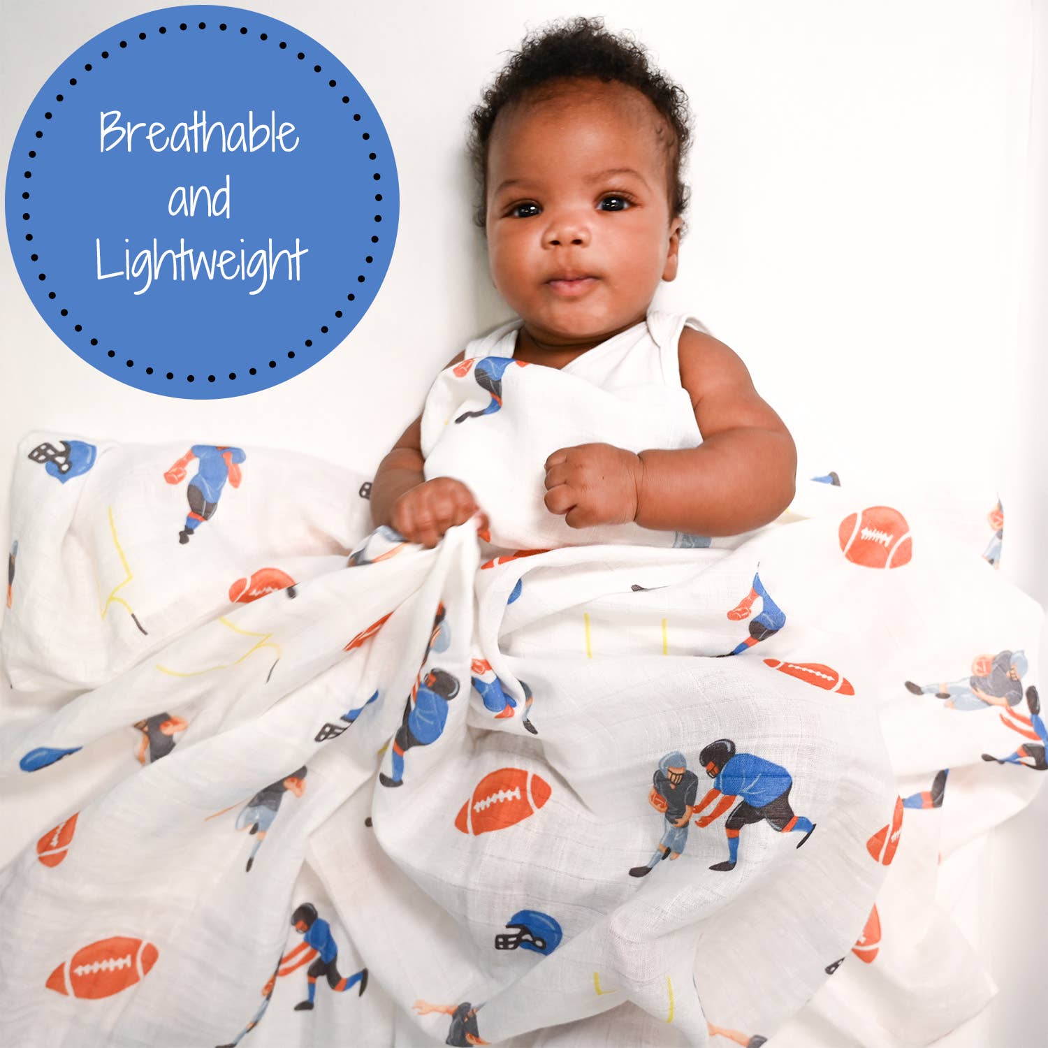 Touchdown Muslin Swaddle Blanket