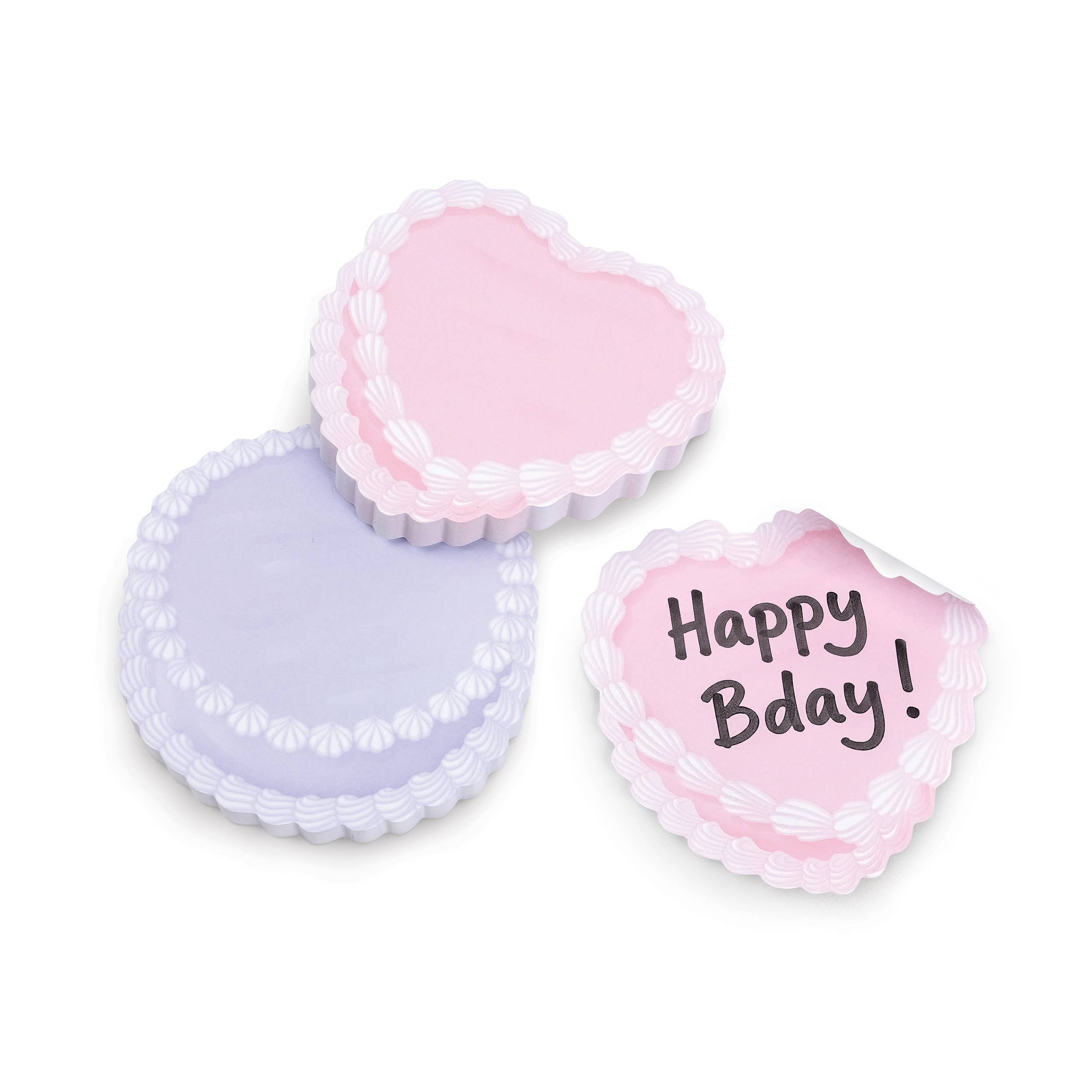Sweet Nothings Cake Shaped Sticky Notes