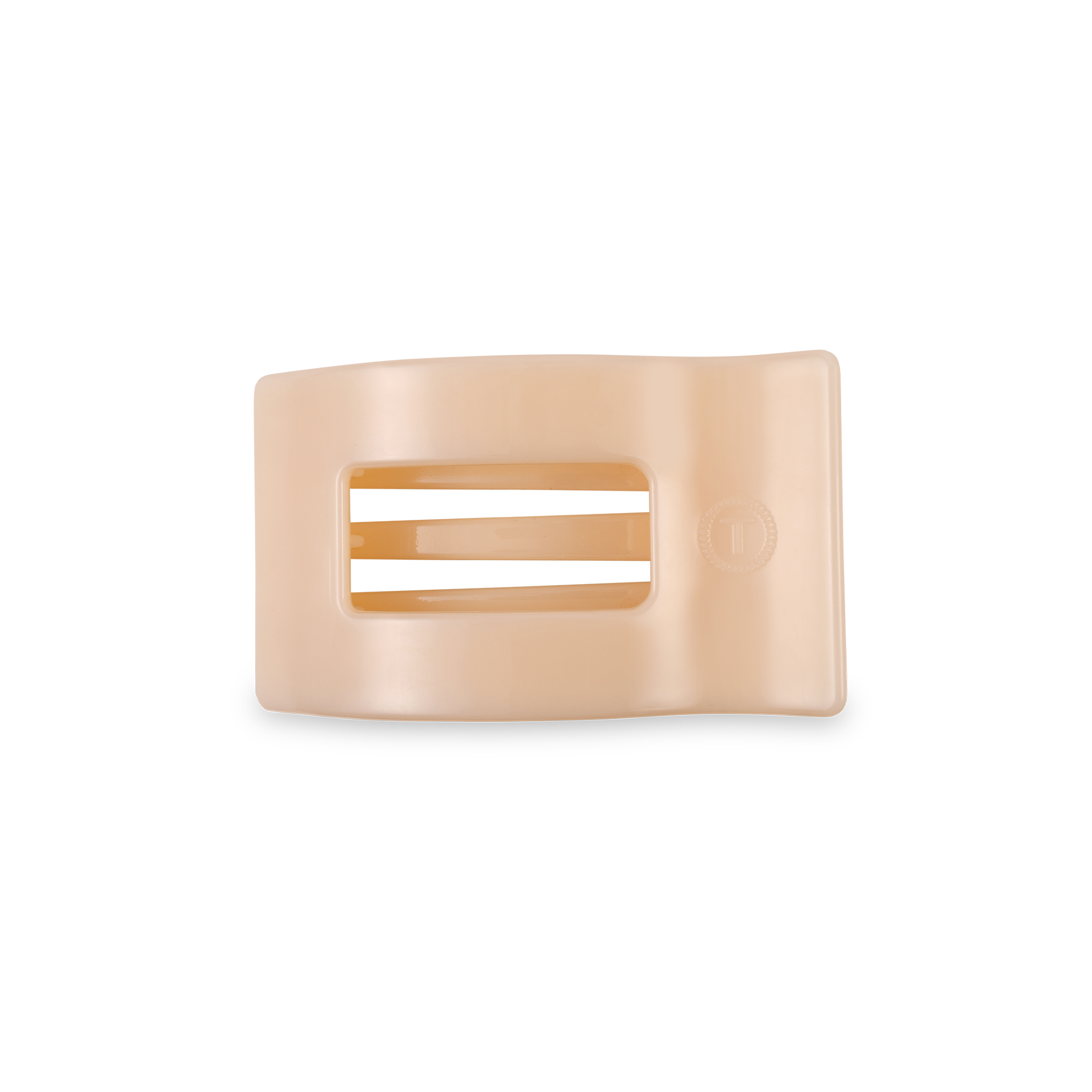 Flat Rectangle Hair Clip | Small | Almond Beige