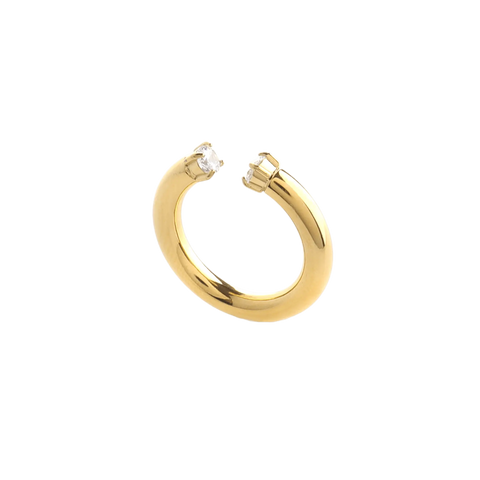 Crowned Thumb Gold Ring