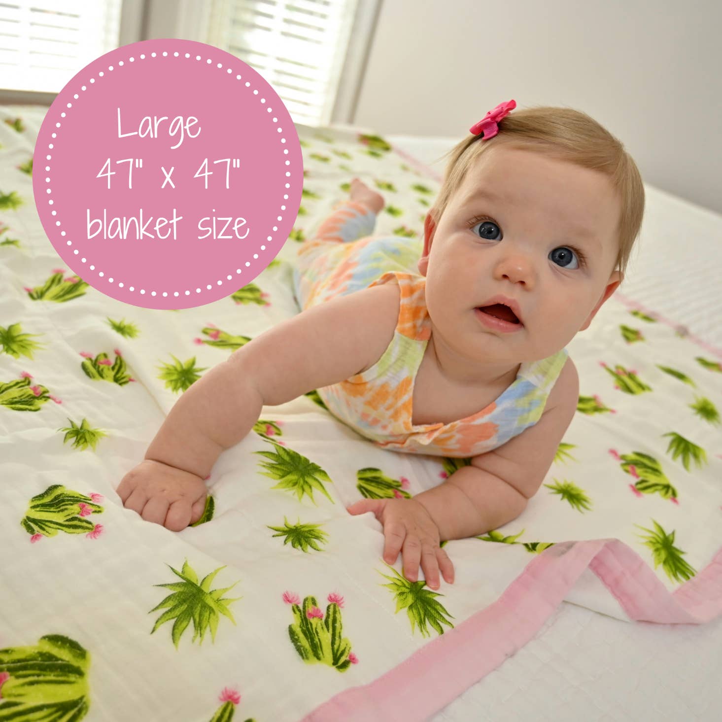 Bamboo 'Succulent' Baby Blanket