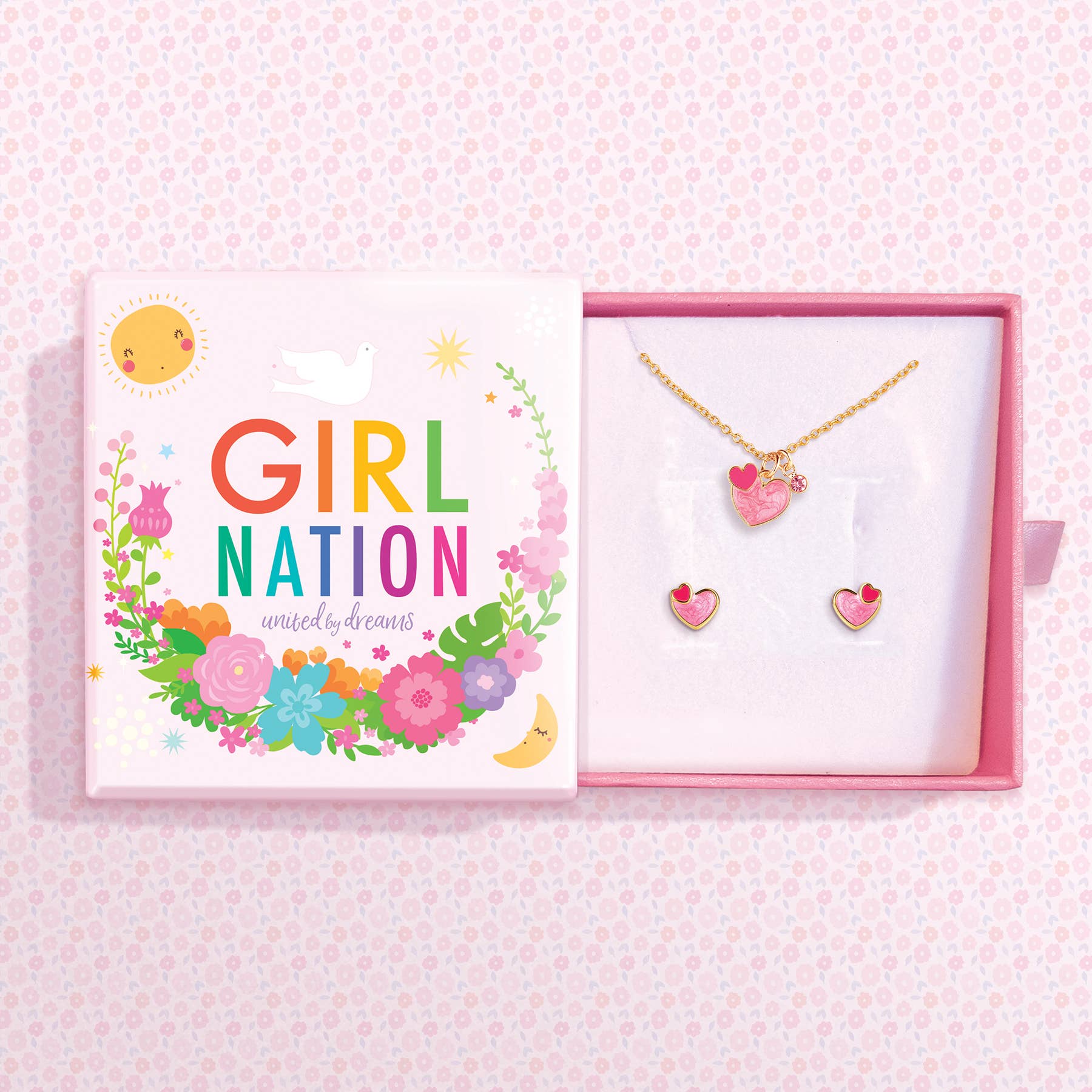 Hearts Necklace & Earring Gift Set