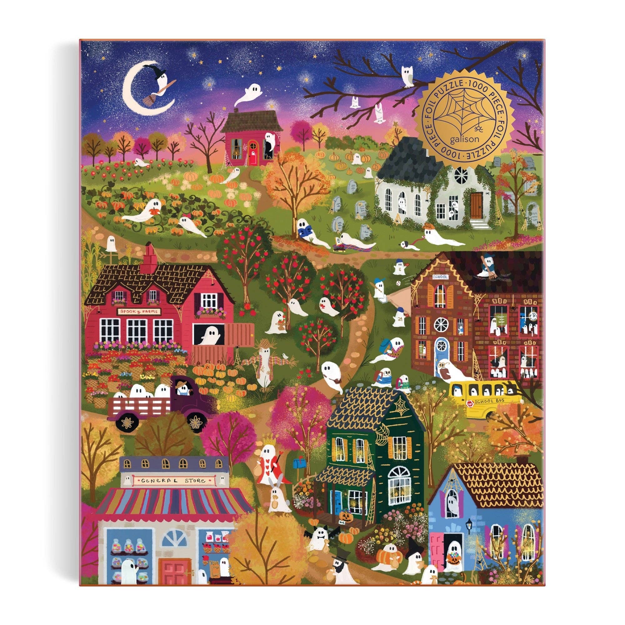 Joy Laforme Spooky Village 1,000 Piece Foil Puzzle