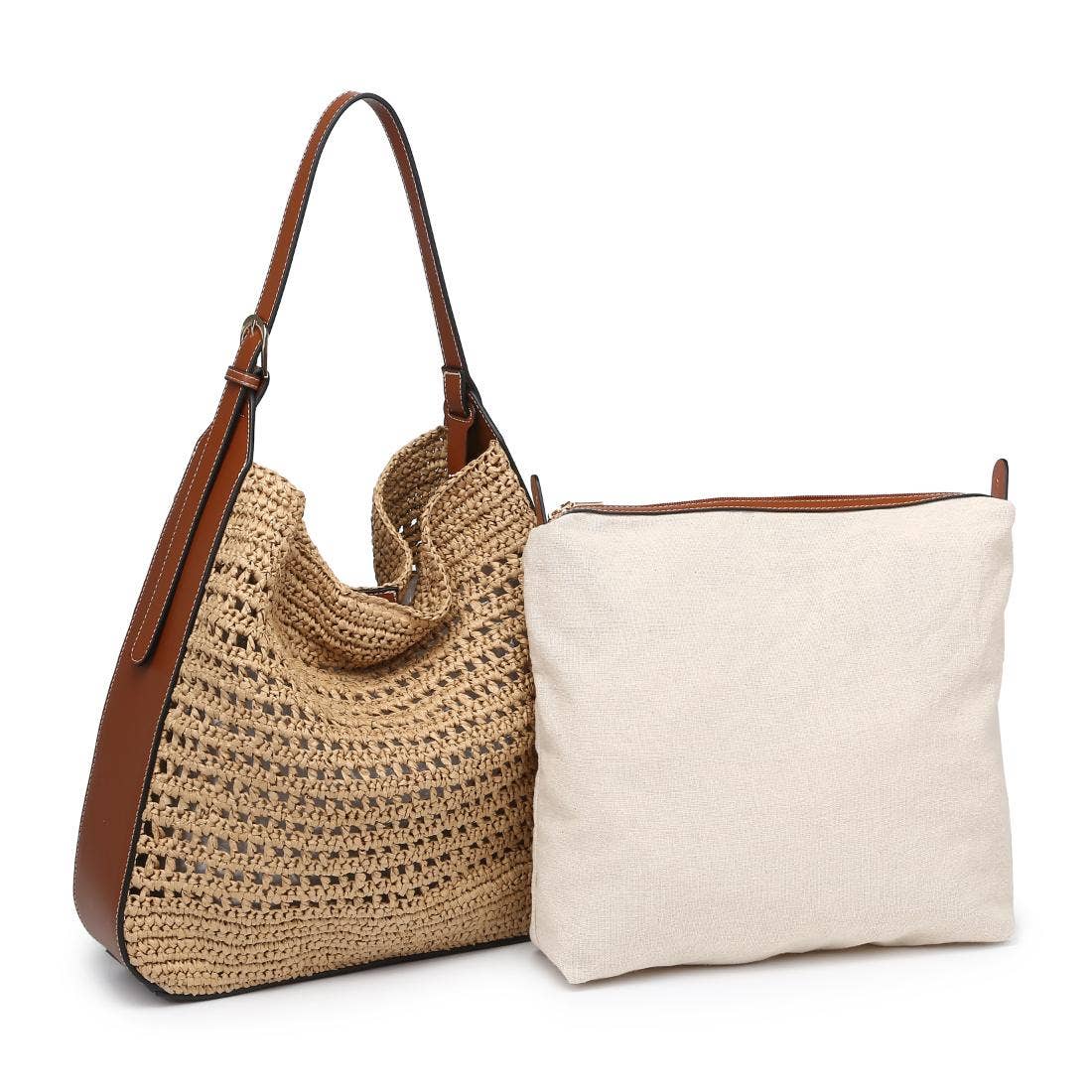 Tan Natural Savannah Hobo